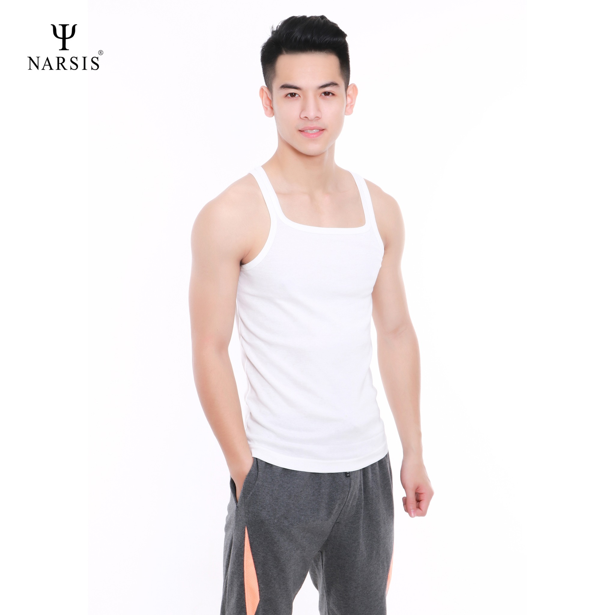 ÁO MAY Ô NAM D4080 NARSIS VẢI COTTON MỀM MẠI, CO GIÃN TỐT, VẢI THOẢI MÁI VẬN ĐỘNG, HÚT ẨM TỐT