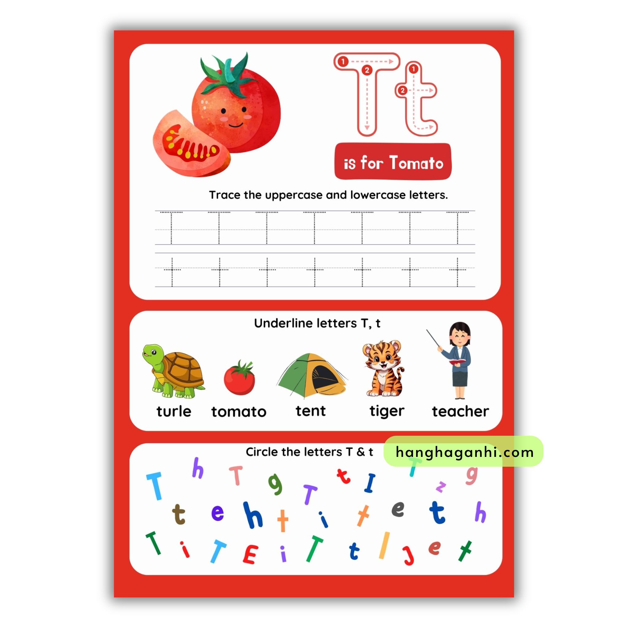 Học liệu My first Alphabet, học chữ cái Tiếng Anh, viết xóa được tặng kèm bút viết xoá_thumbnail_8