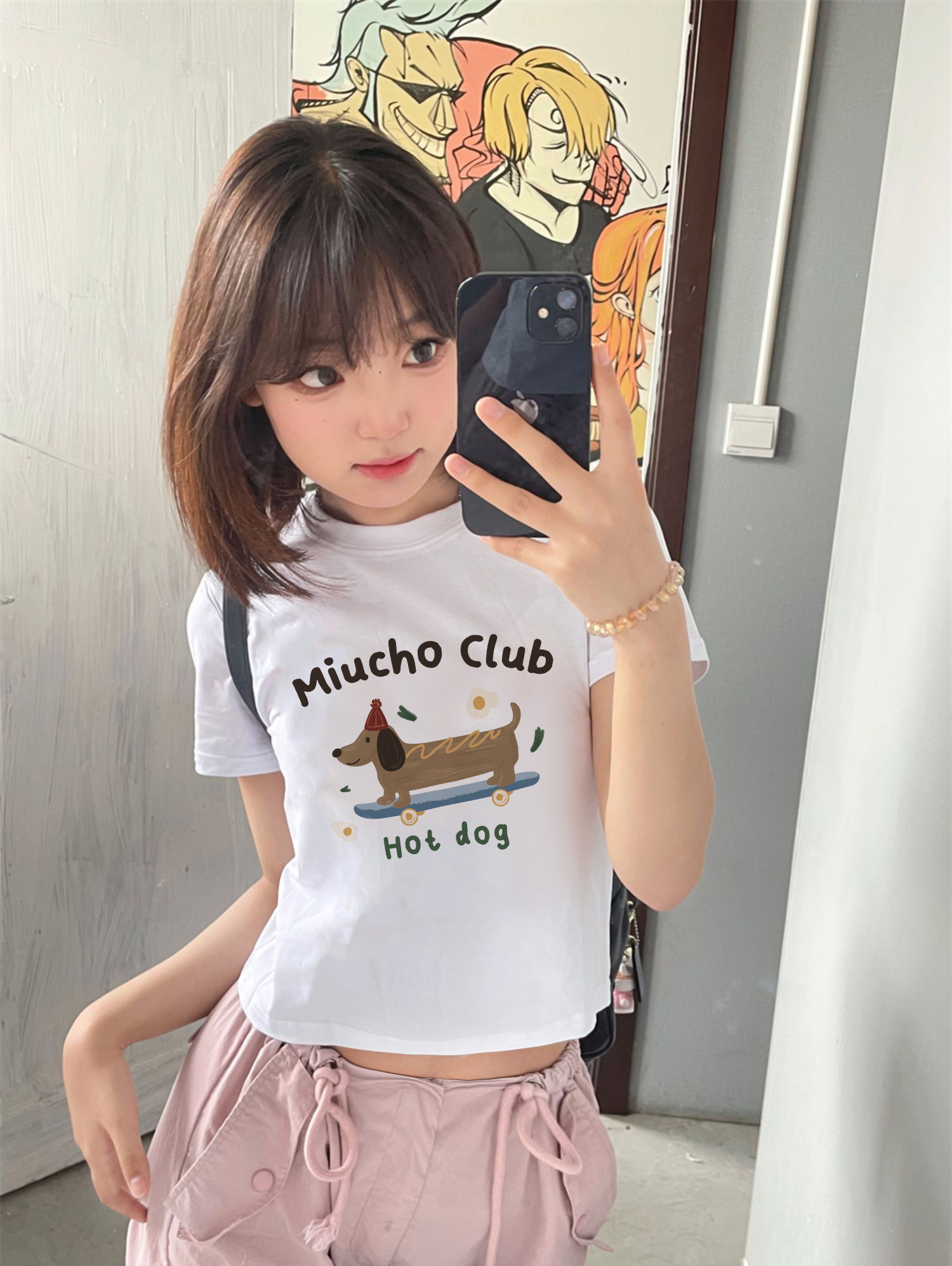 Áo Thun baby tee form ôm ABD1345 Miucho vải cotton co giãn in mix_thumbnail_2