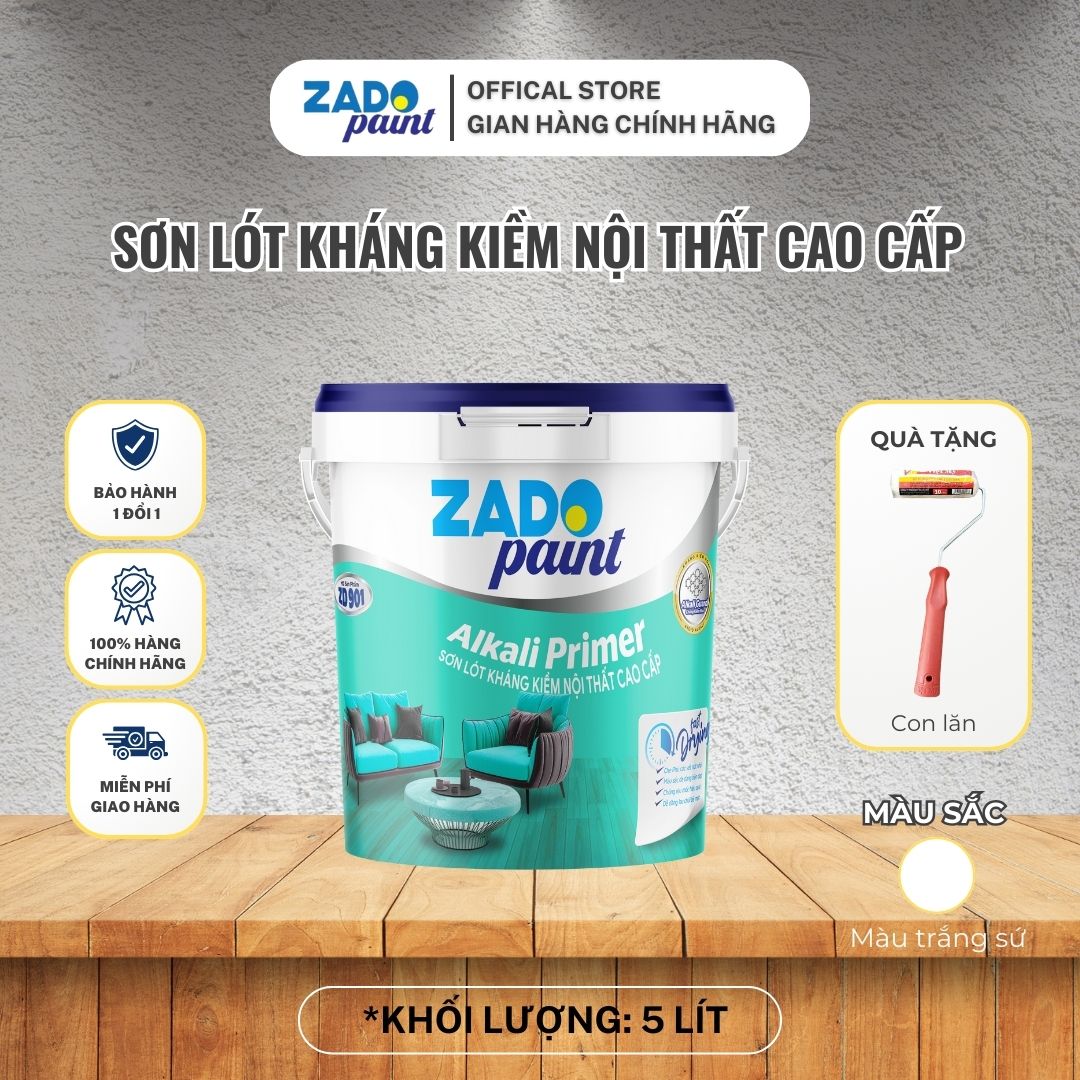 THÙNG 5L SƠN LÓT KHÁNG KIỀM NỘI THẤT CAO CẤP Z 901