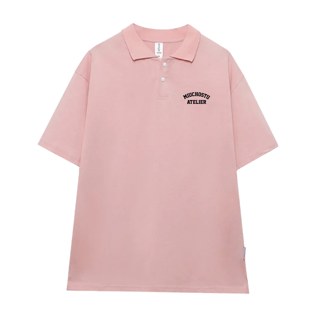 Áo polo form rộng unisex in chữ 2540 Miucho Club vải cotton mềm mịn thoáng mát dễ phối đồ in basic_thumbnail_8