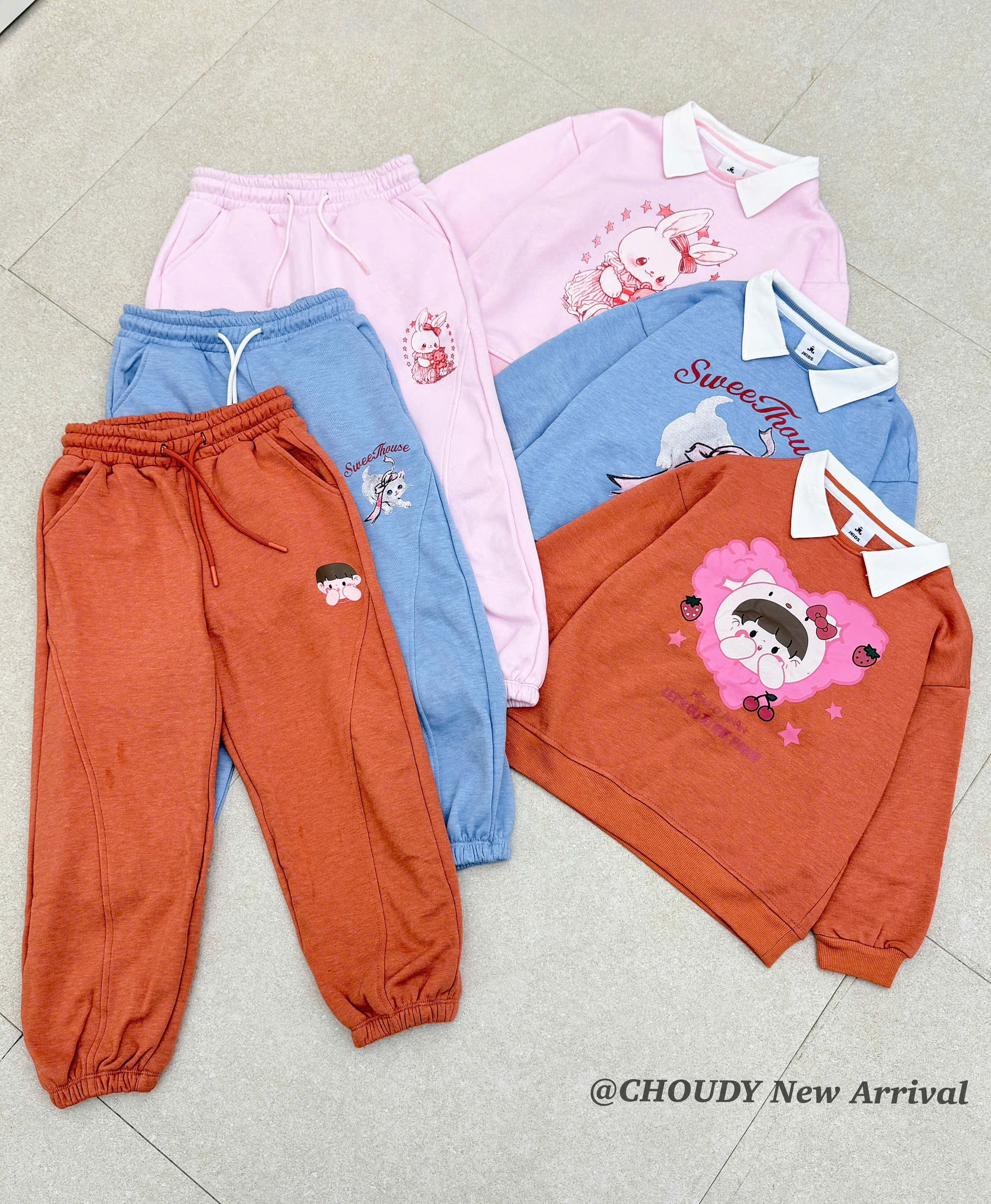 SALE S176 SET BỘ BÉ GÁI CÓ CỔ 3 MÀU_thumbnail_2