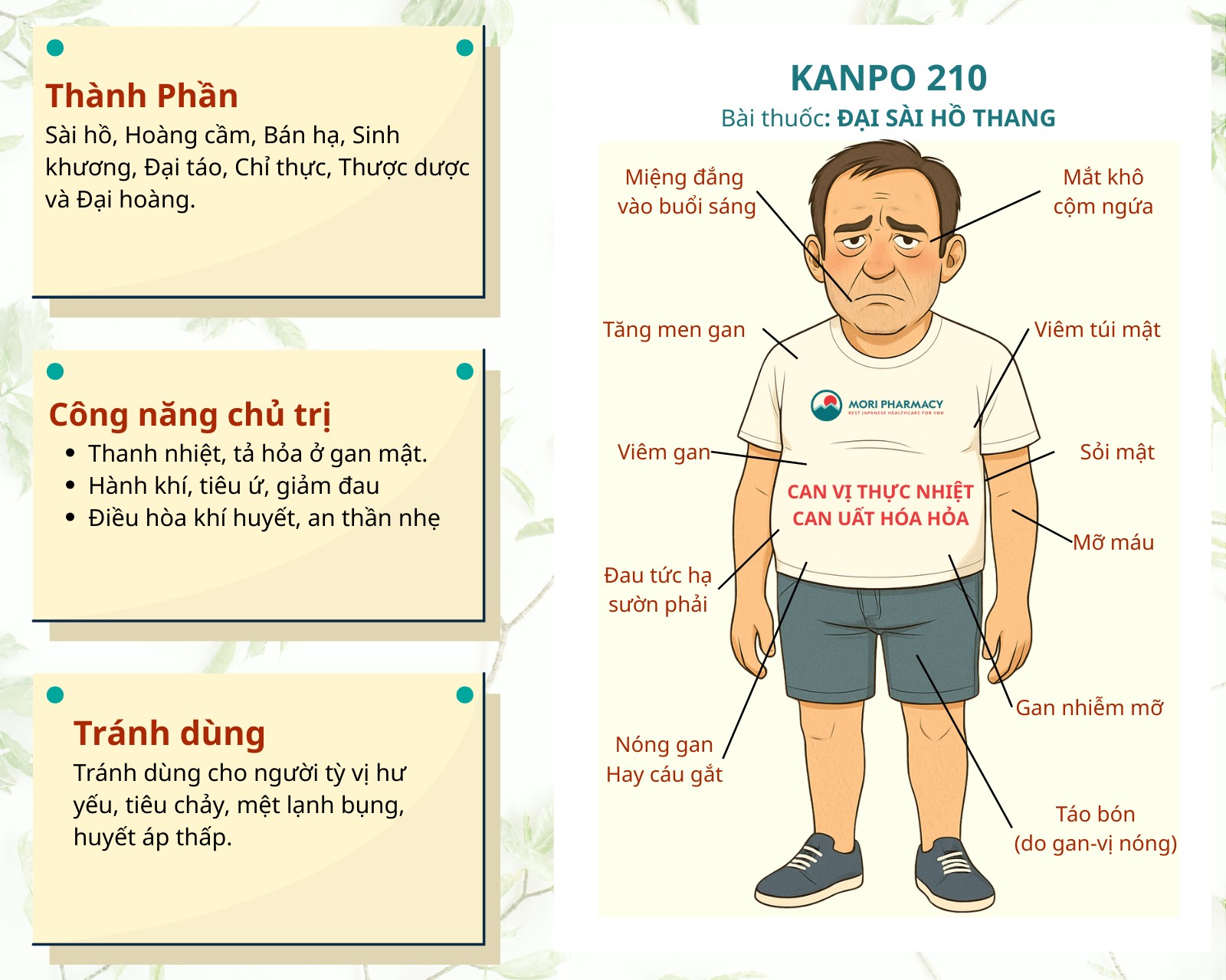 KANPO 210 – Men gan, mỡ máu, gout ( gút)