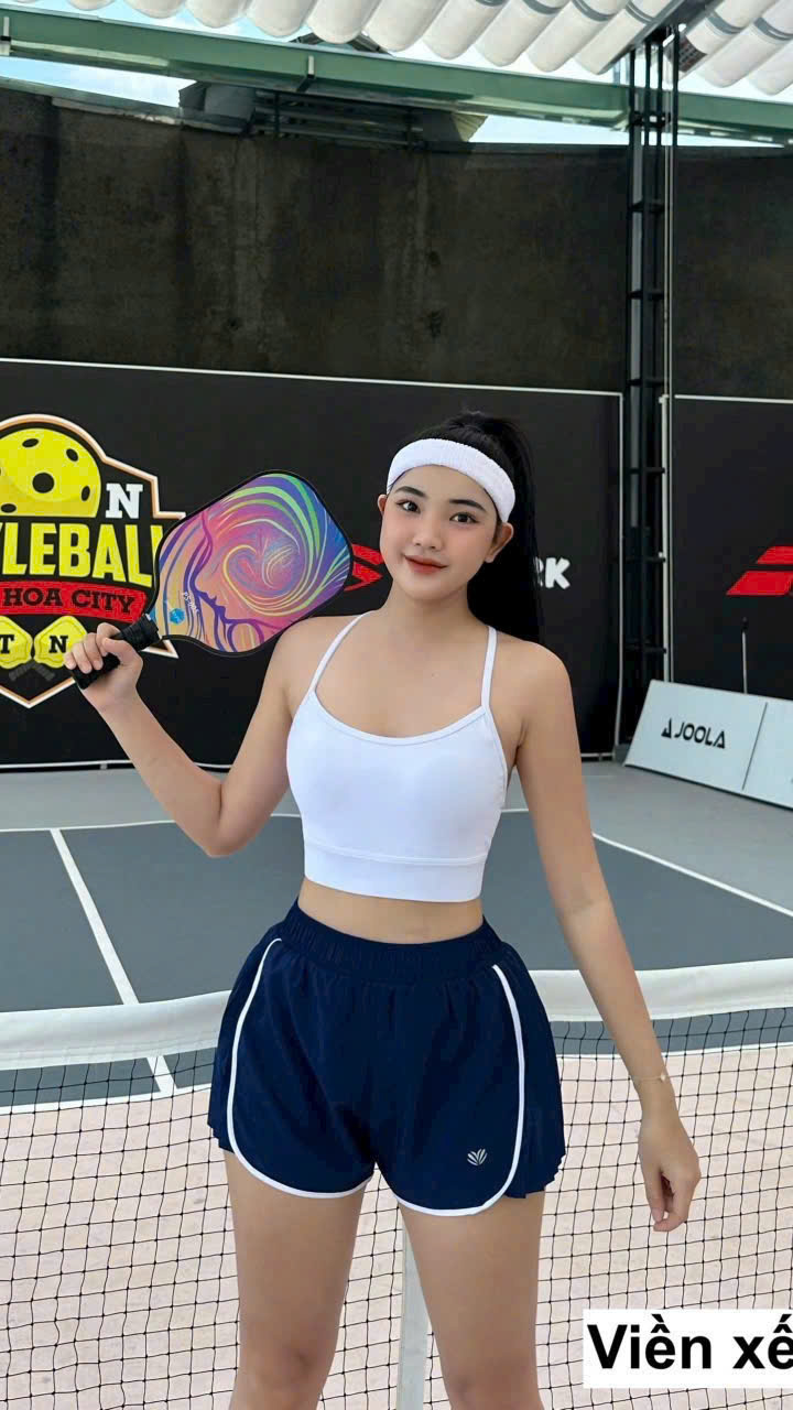 Quần Đùi Thể Thao Nữ 2 Lớp Xếp Li 2 Bên_thumbnail_6