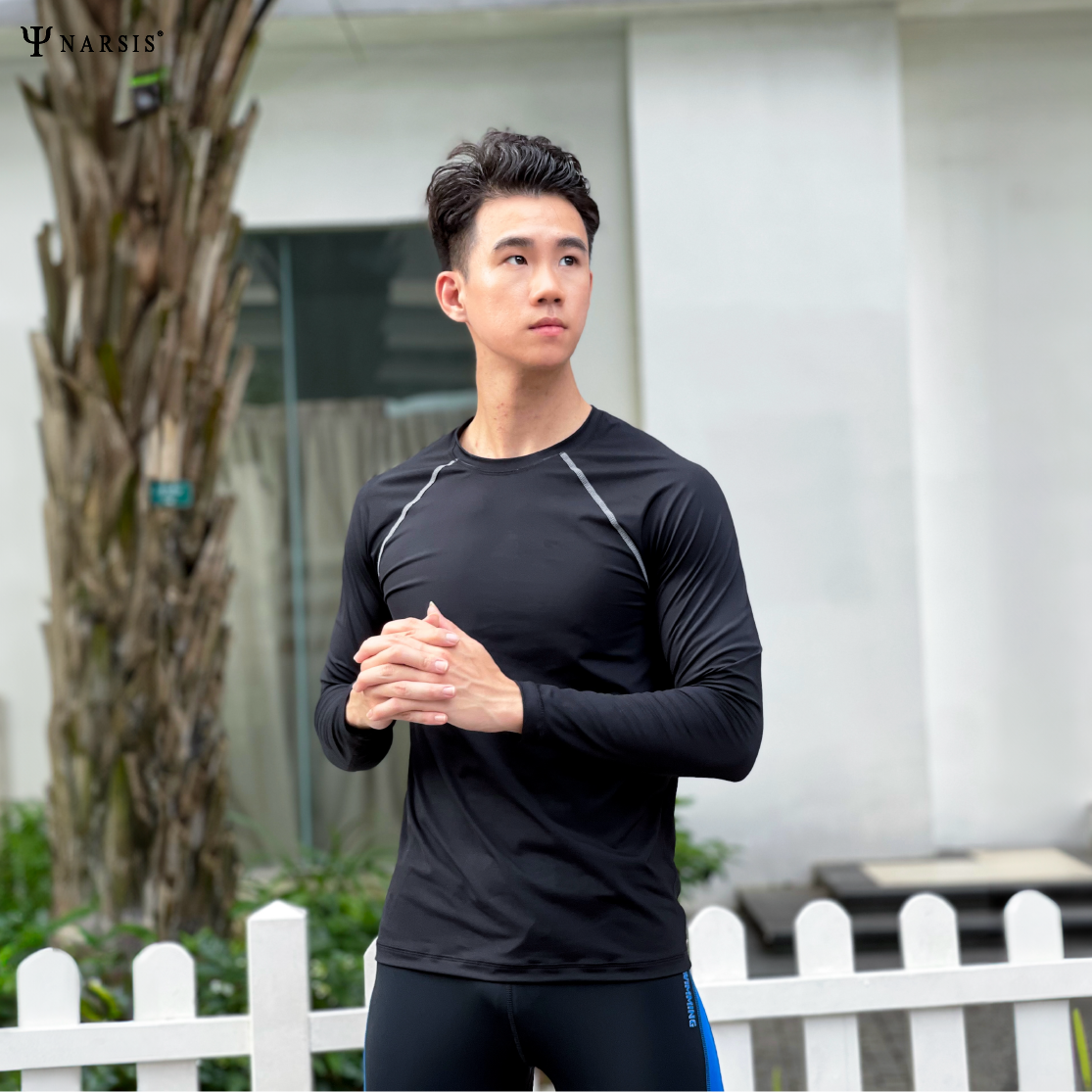 Áo bơi nam Narsis QD24001 chất liệu polyamide, nhanh khô, thoải mái khi vận động._thumbnail_7