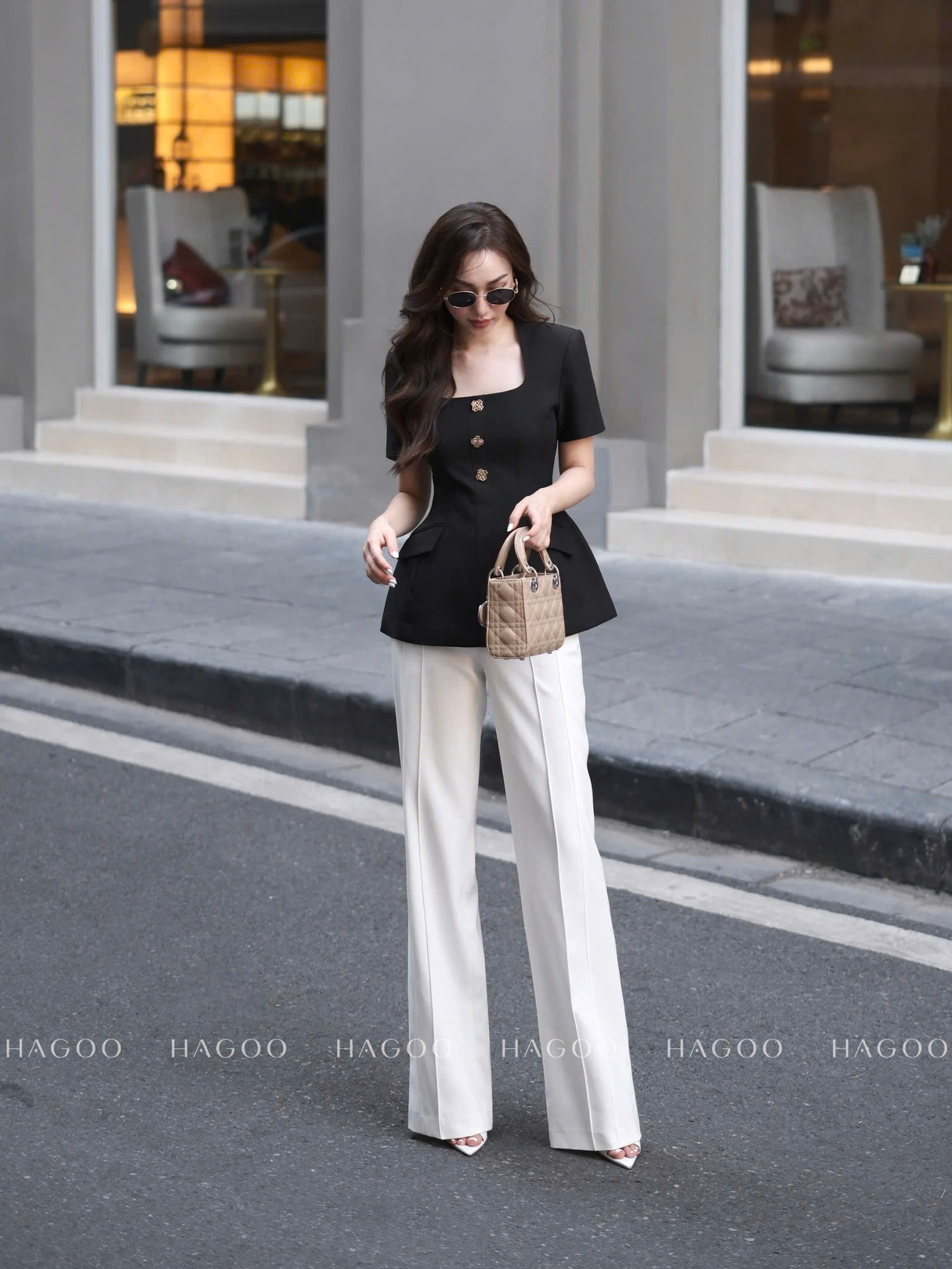 Áo ký giả phồng hông HAGOO