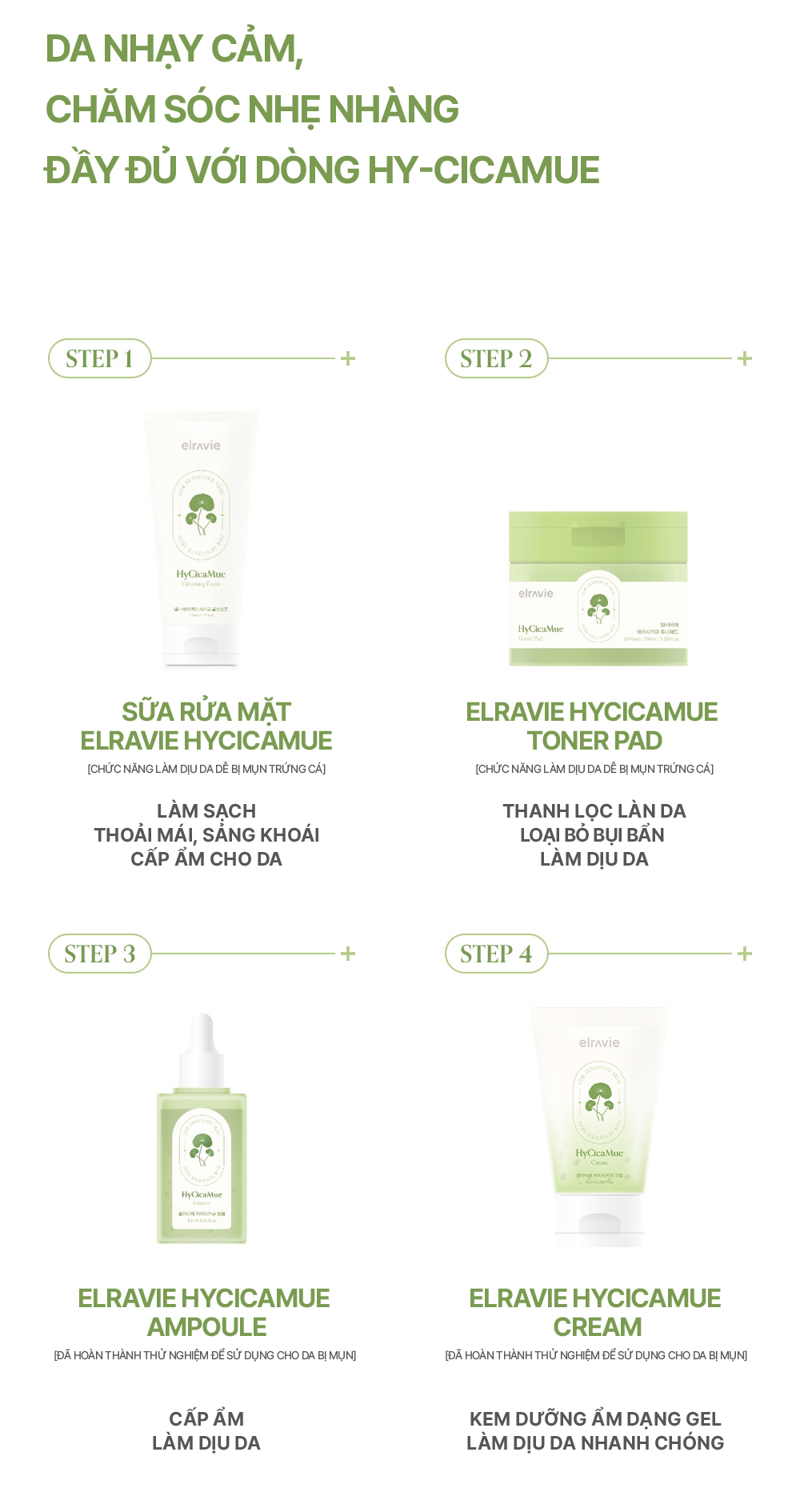 Sữa rửa mặt làm dịu Elravie HyCicaMue Foarm 150ml_thumbnail_11