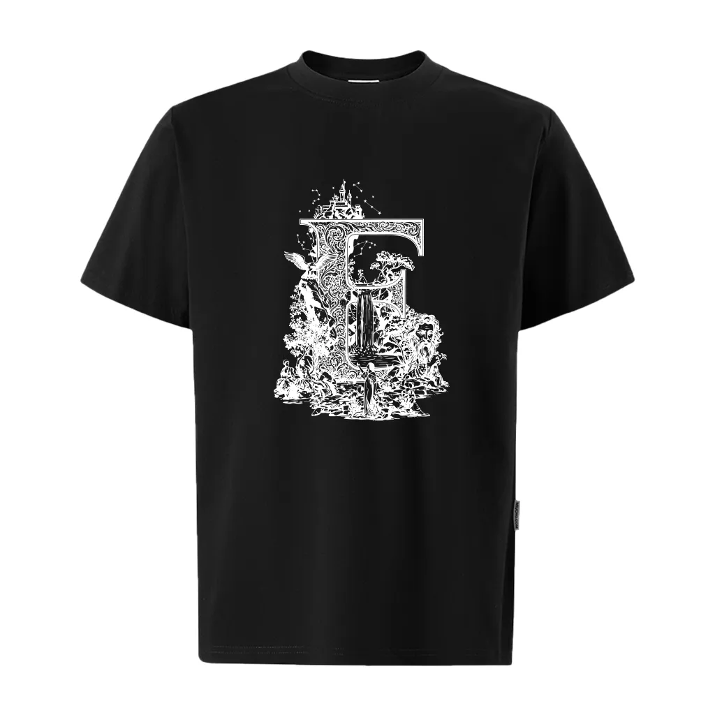 Áo thun nam form rộng Miucho Iconic cotton thoáng mát thấm hút tốt nhiều màu in chữ cái E 2750_thumbnail_9