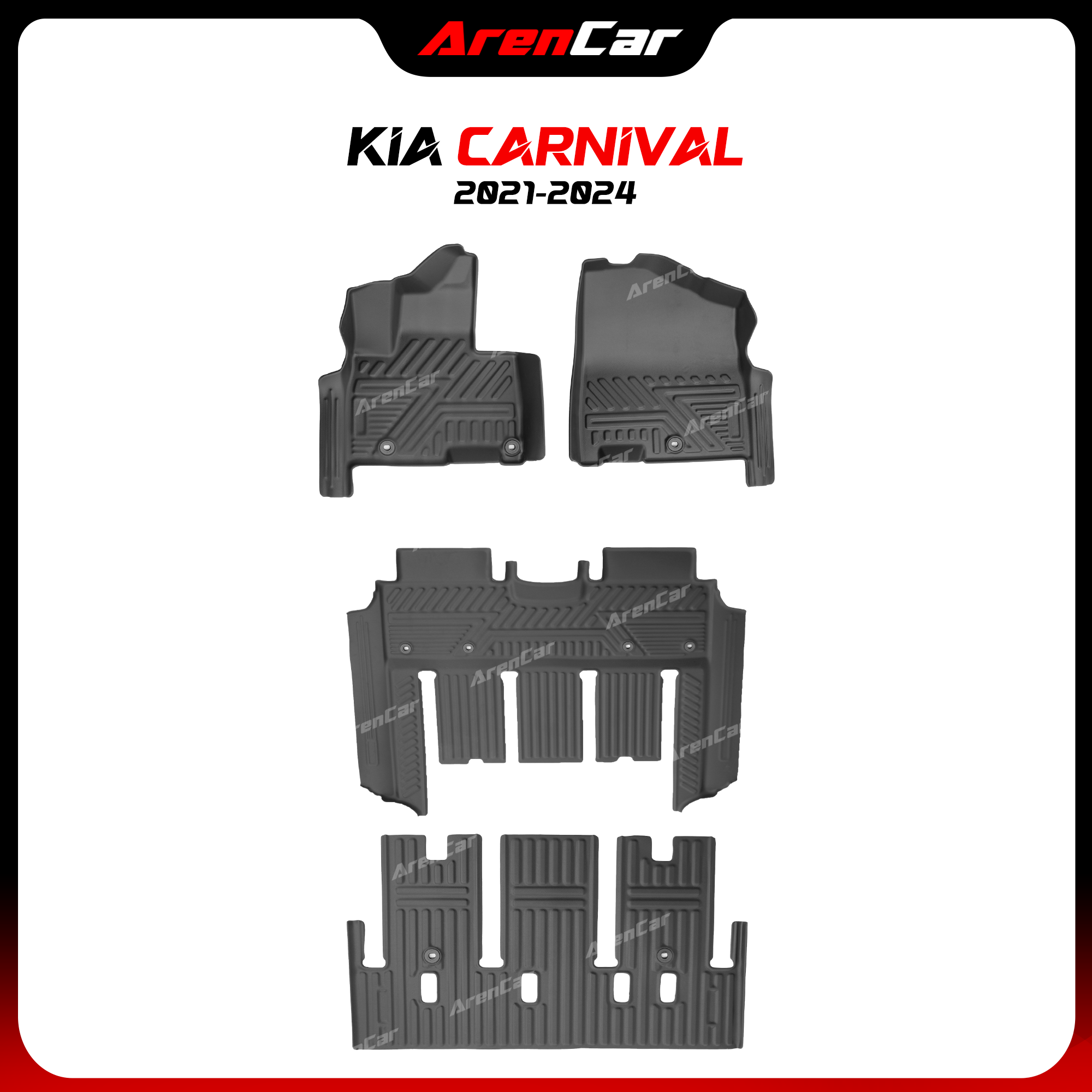 Thảm Lót Sàn Ô Tô TPE Nhựa Đúc Kia Carnival