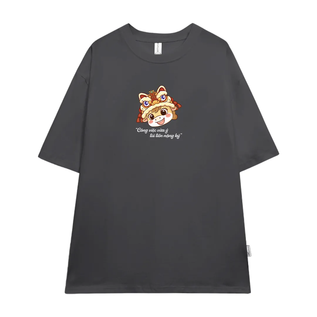 Áo thun nam nữ form rộng Miucho vải cao cấp thấm hút thoáng mát lời chúc ngày tết 2917_thumbnail_11