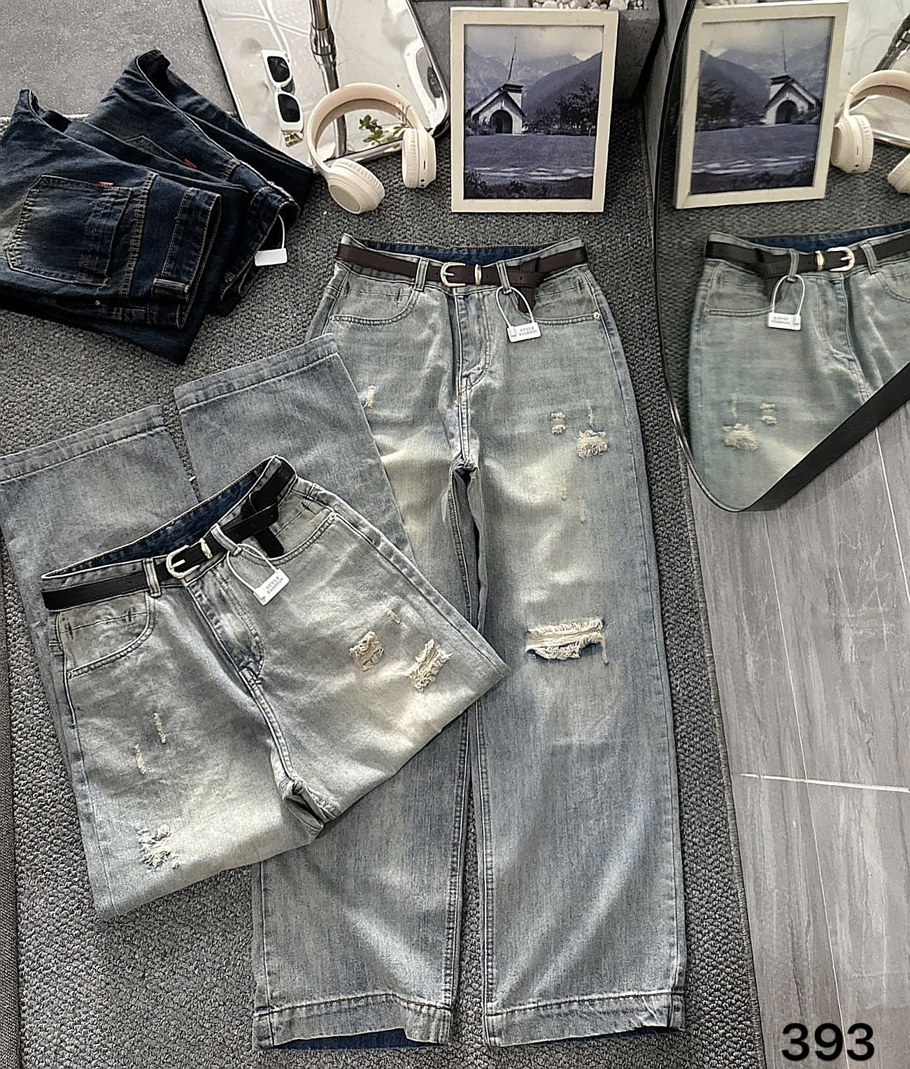 BIGSIZE- Quần jean suông rách T- QJ393_thumbnail_5