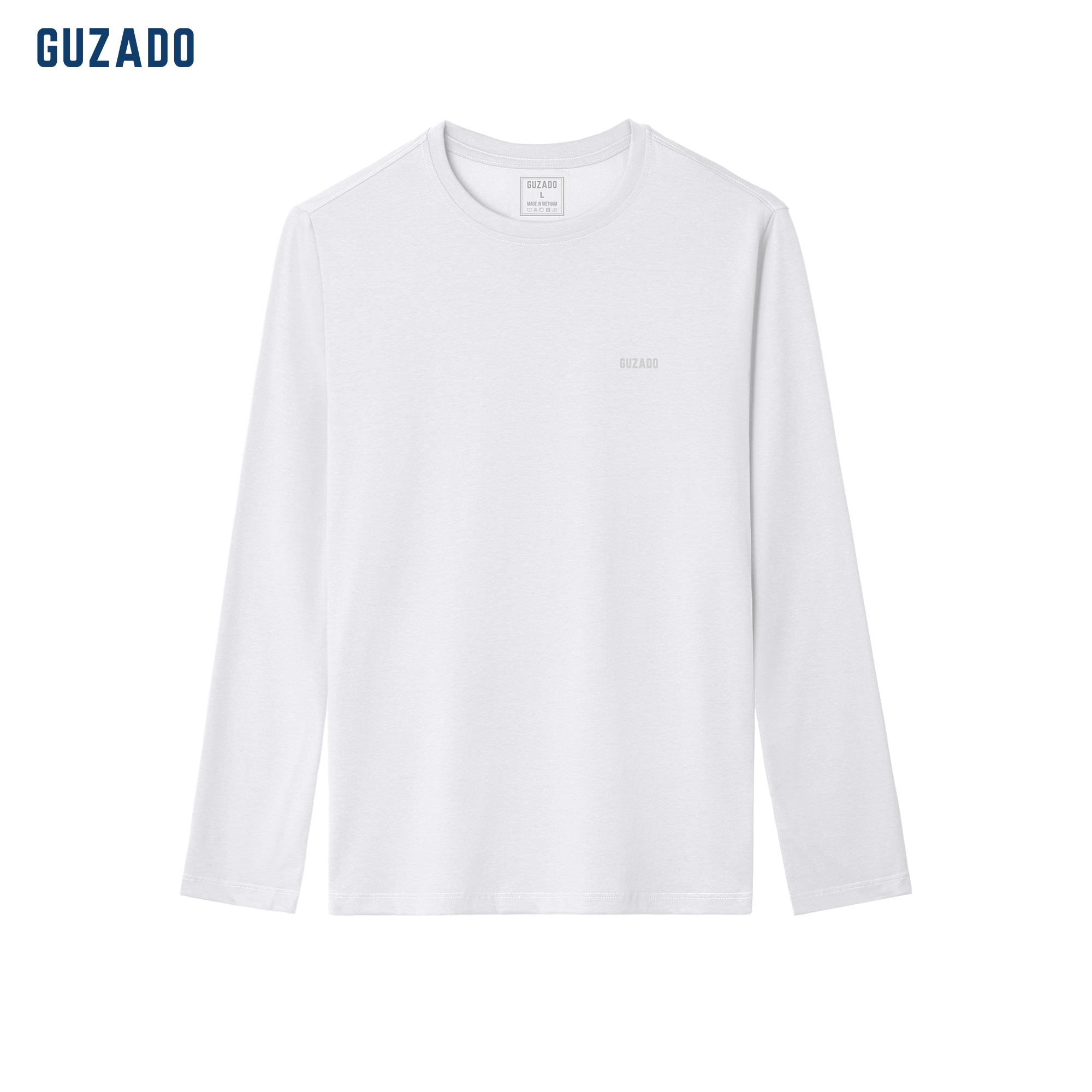 Áo Dài Tay Cotton CVC GUZADO Form Basic GDT03_thumbnail_9