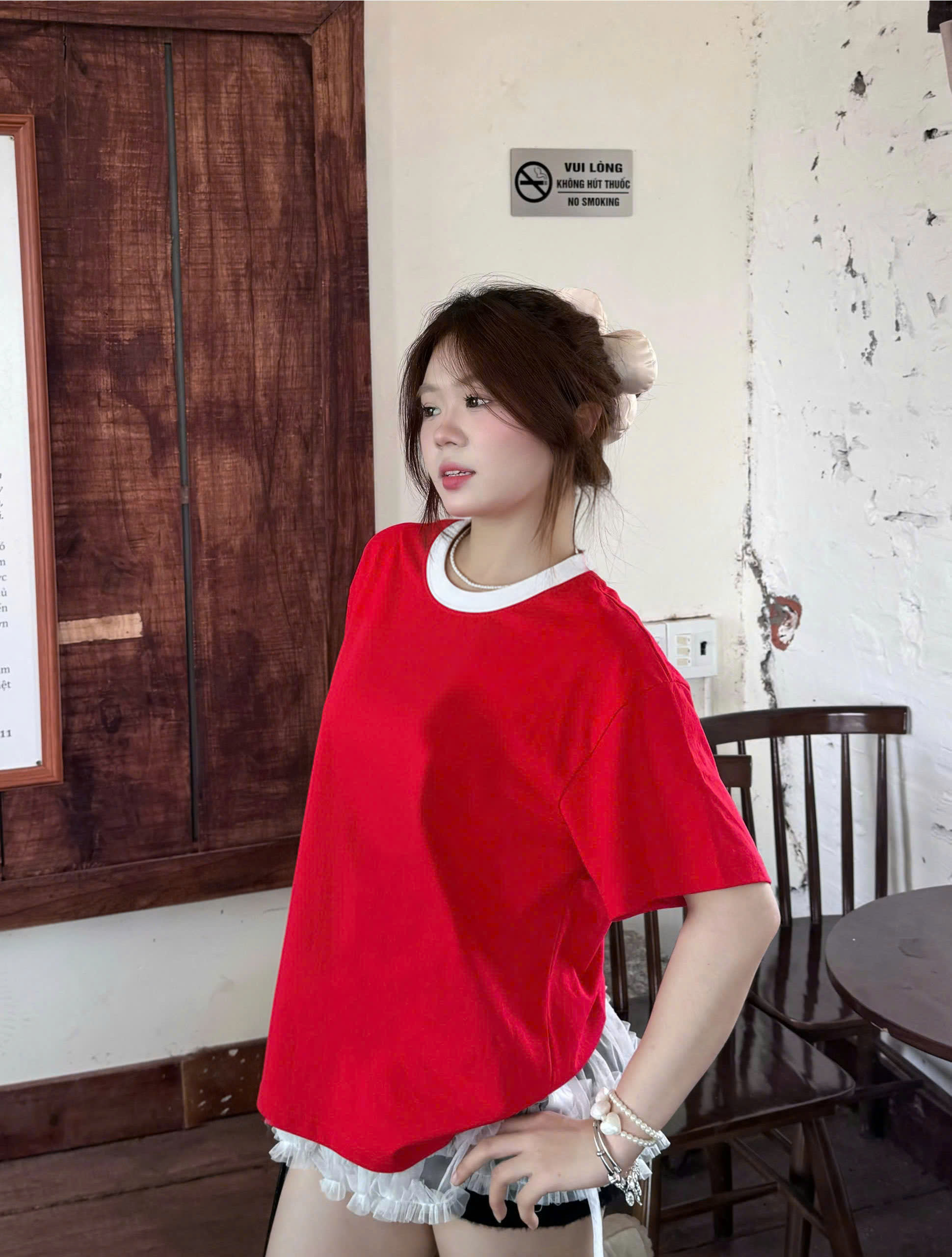 Áo thun boxy trơn phối cổ mix màu Miucho vải dày dặn thoáng mát ATT00069_thumbnail_2