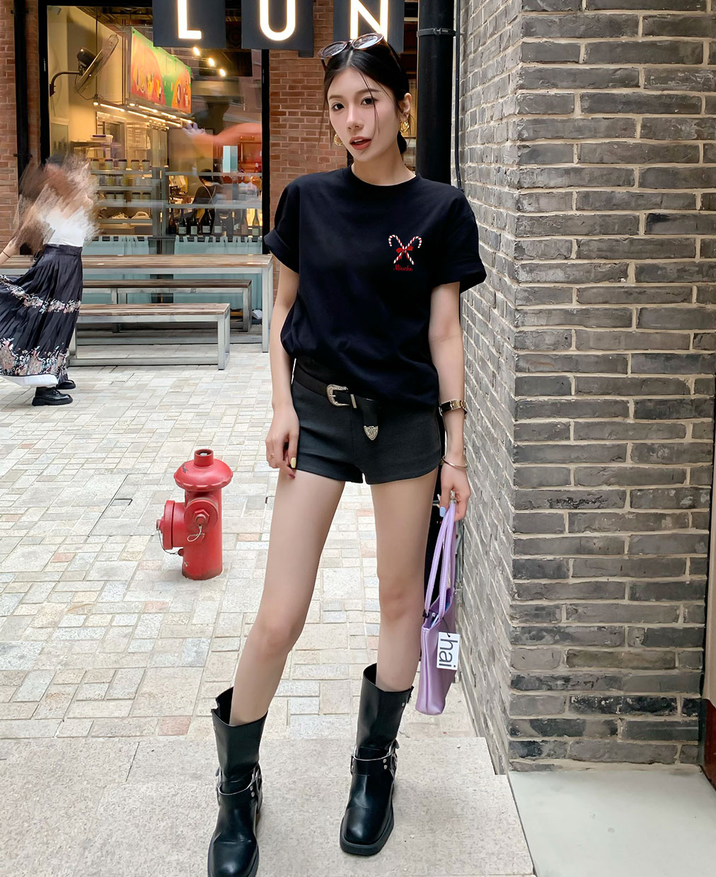 Áo thun nữ giáng sinh noel form vừa regular vải cotton 4c thoáng mát 1763 Miucho Chic Chic in basic_thumbnail_4