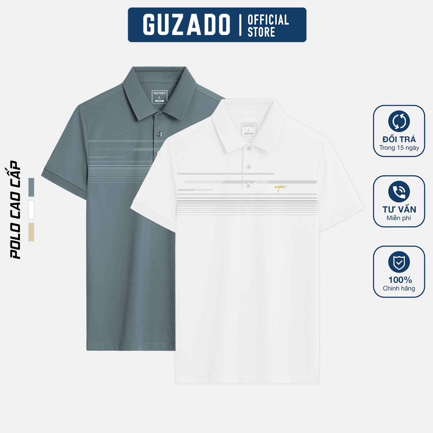 Áo Polo Nam Guzado Form Slim Fit Vải Cotton MPL2513S_thumbnail_6