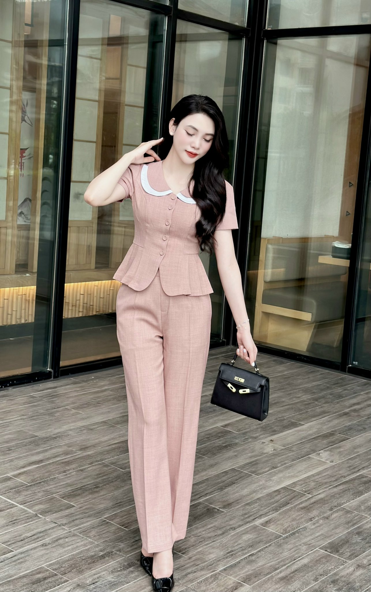 Set Bộ Viền Trắng Thanh Lịch, Hiện Đại_thumbnail_1