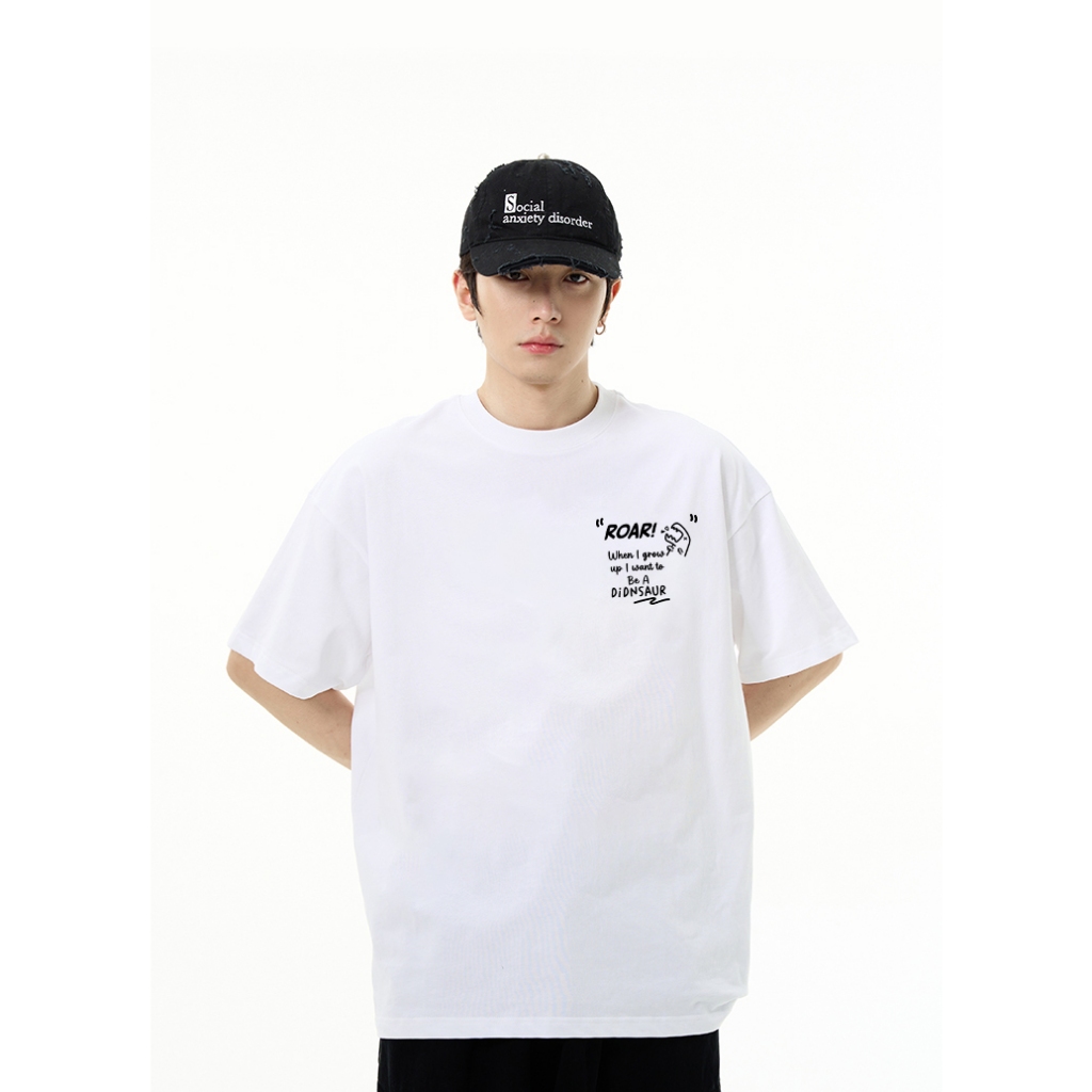 Áo thun nam form rộng ATD1137 Miucho Man tay ngắn áo phông cổ tròn in mix_thumbnail_4