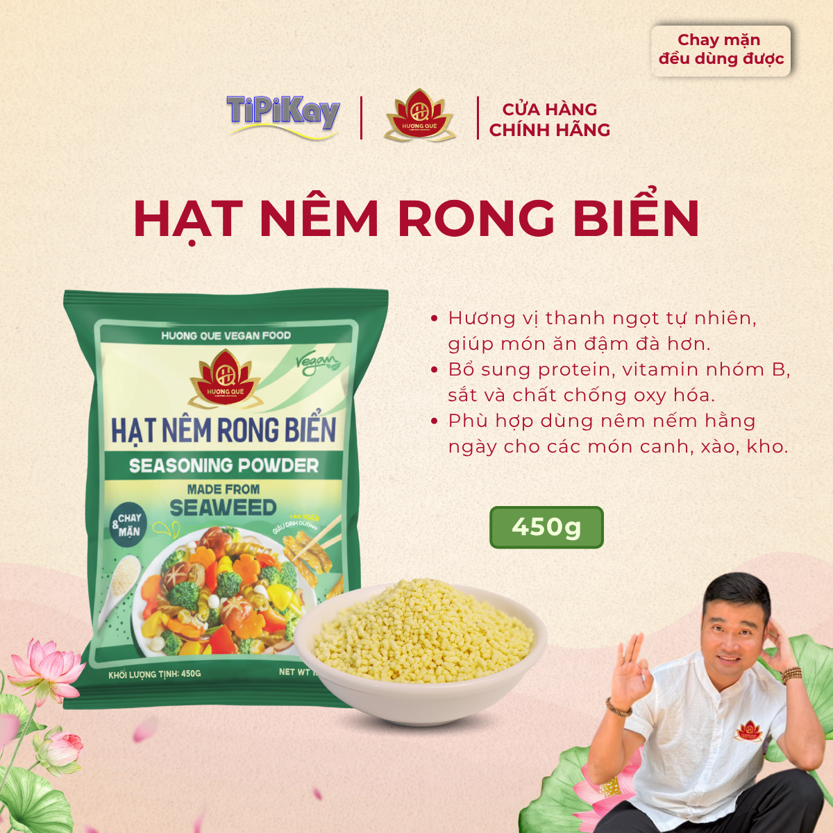 Hạt Nêm Rong Biển 450g TP450GHNTX