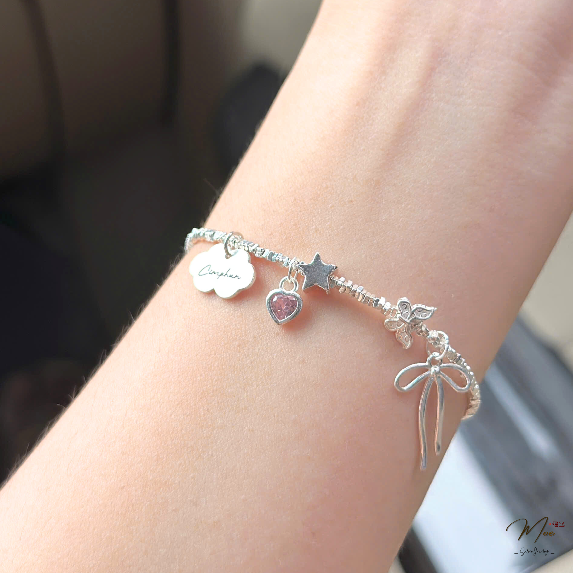 LT639 - Lắc tay bạc vụn mây xinh_thumbnail_1