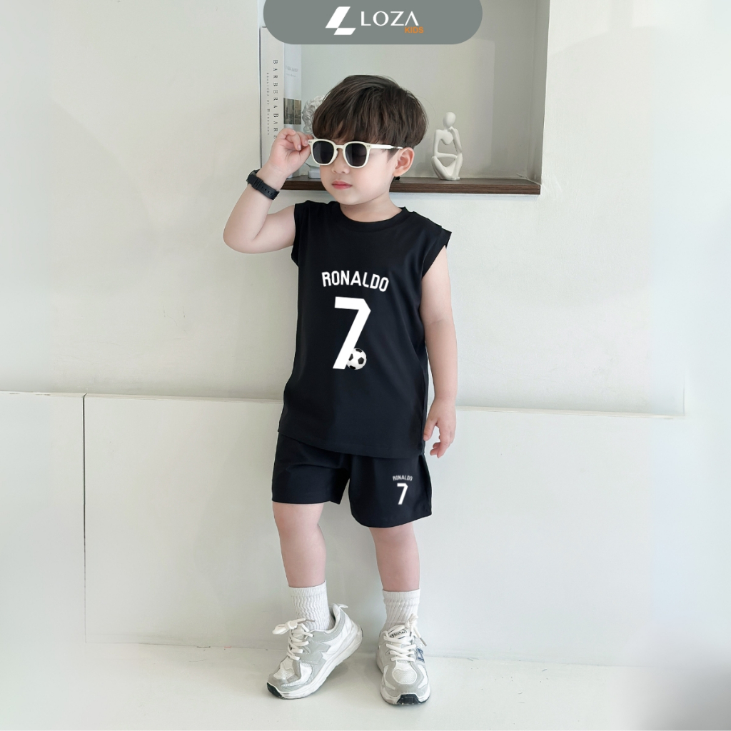 Bộ ba lỗ bé trai in số '7 Ronaldo' - Loza Kids BL375_thumbnail_2