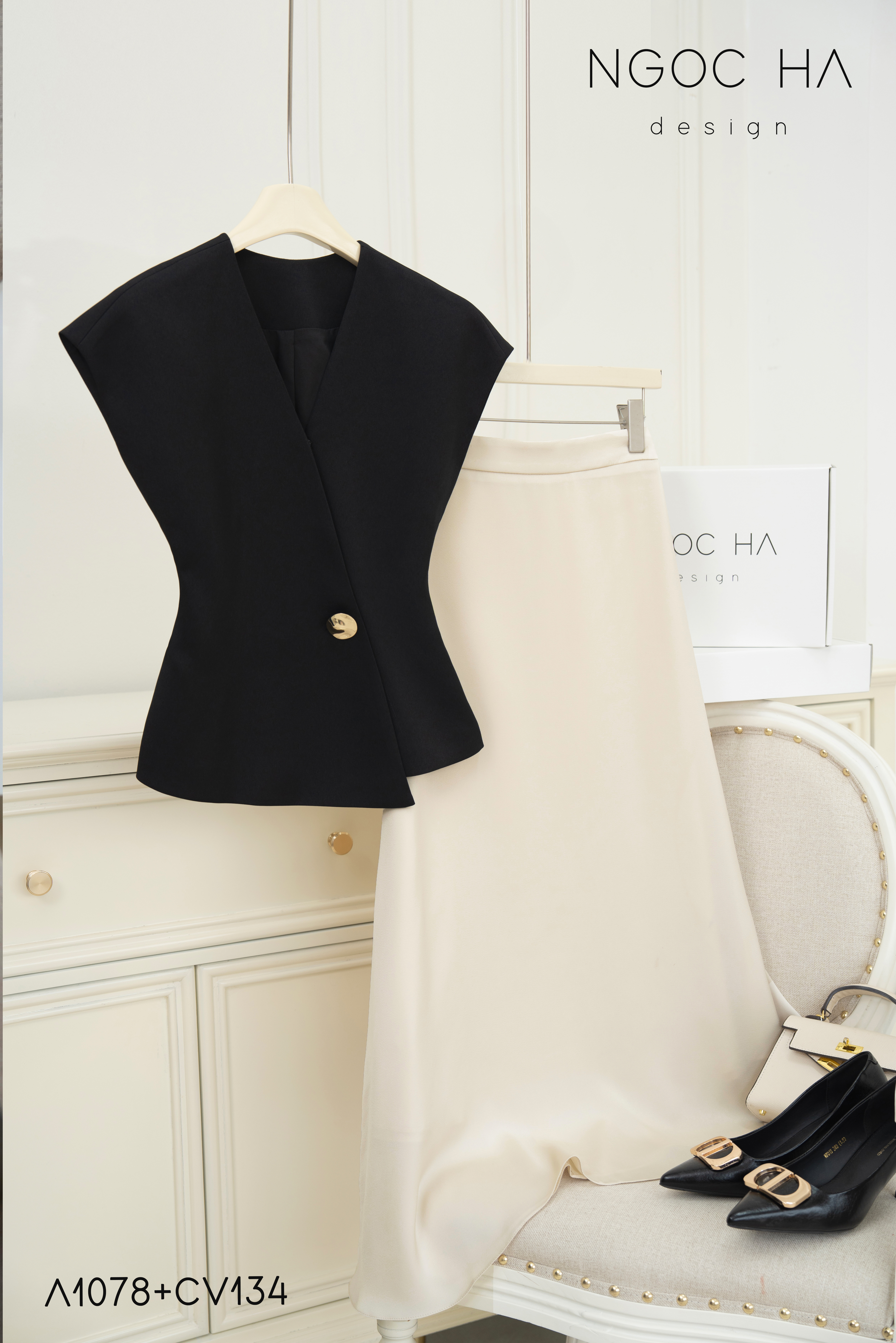 Diva Set_ Áo Rớt Vai Cổ V, Chân Váy Lụa Đuôi Cá A1078+CV134_thumbnail_6