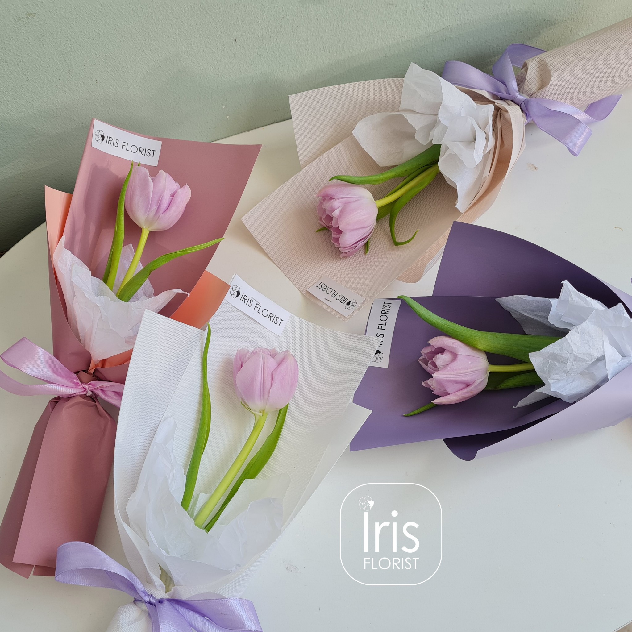 Tulip tím nhạt - Mini Bouquet