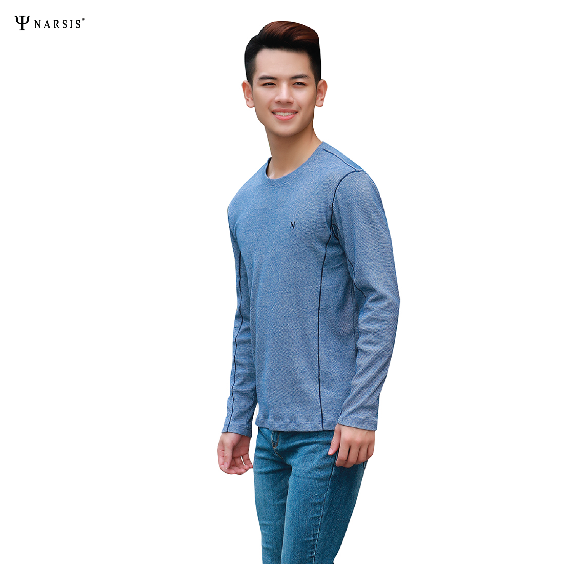 ÁO THU ĐÔNG NAM D8074A NARSIS CHẤT LIỆU THOÁNG MÁT, DỄ CHỊU, THOẢI MÁI CẢ NGÀY, DỄ VẬN ĐỘNG