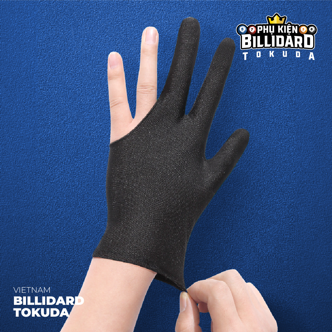 Găng tay Bida đen - Thoáng khí, khử mùi, thấm hút mồ hôi, độ bền cao, chất vải mỏng mát_thumbnail_6