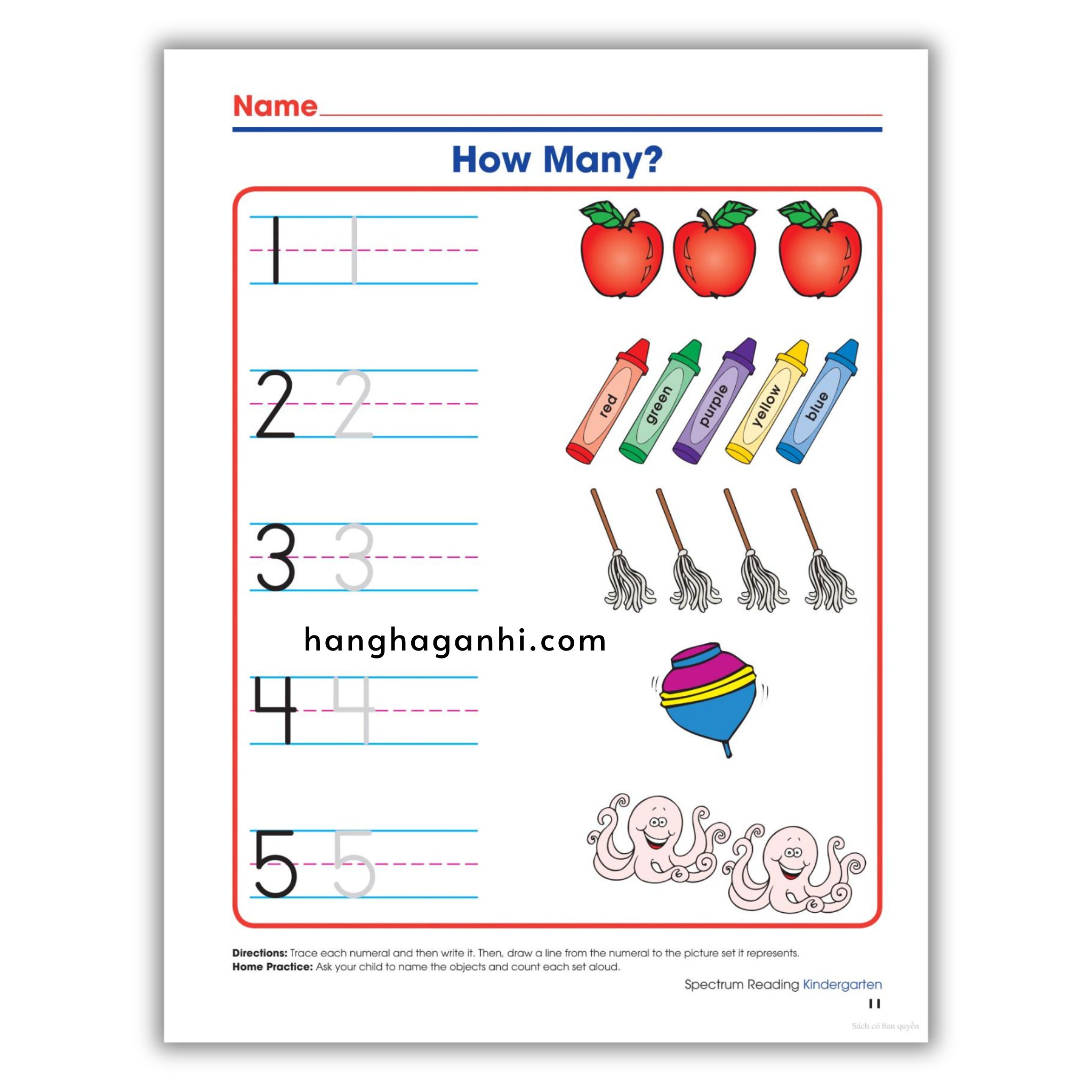 Sách Spectrum Reading Workbook Grade K_thumbnail_2