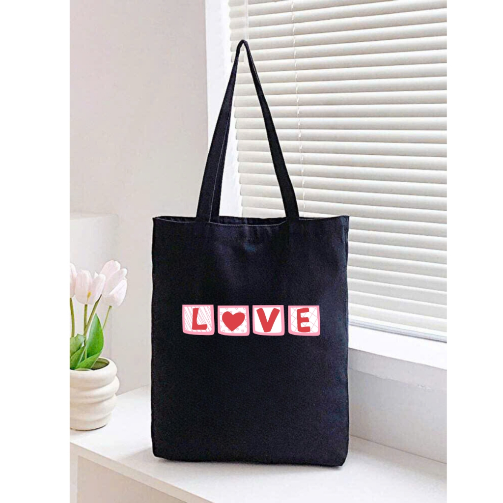 Túi Tote Vải Canvas phong cách Hàn Quốc  túi đi học, túi đi chơi  kích thước 33x37cm đựng vừa A4 mã TOTE04_thumbnail_6
