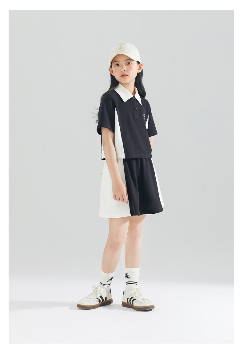 Set polo thêu trái tim BD24042