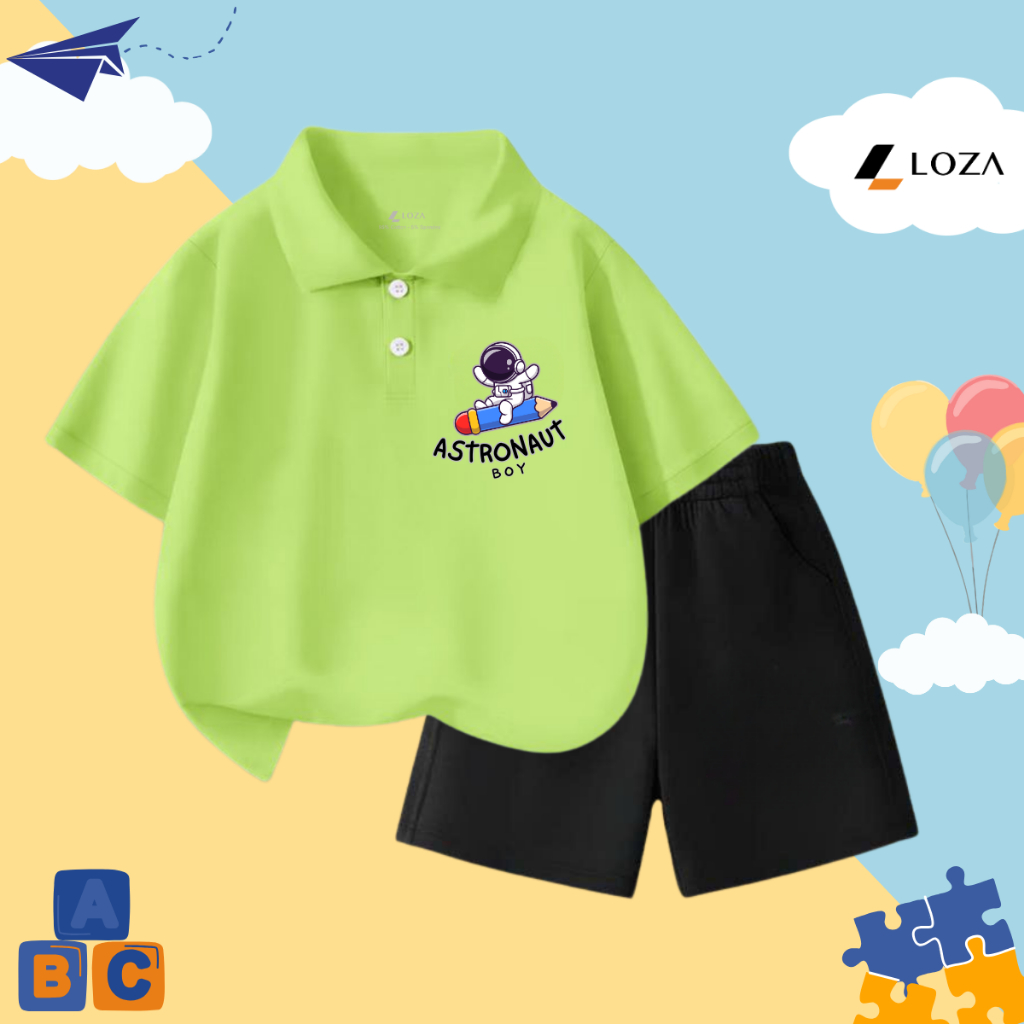 Bộ cộc bé trai in hình Phi hành gia - Loza Kids BO298_thumbnail_3