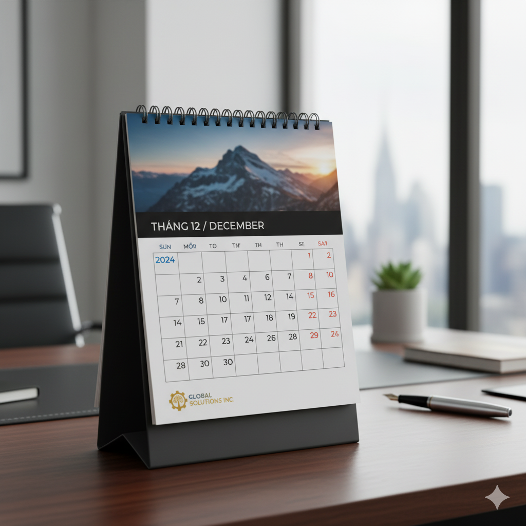 In lịch để bàn