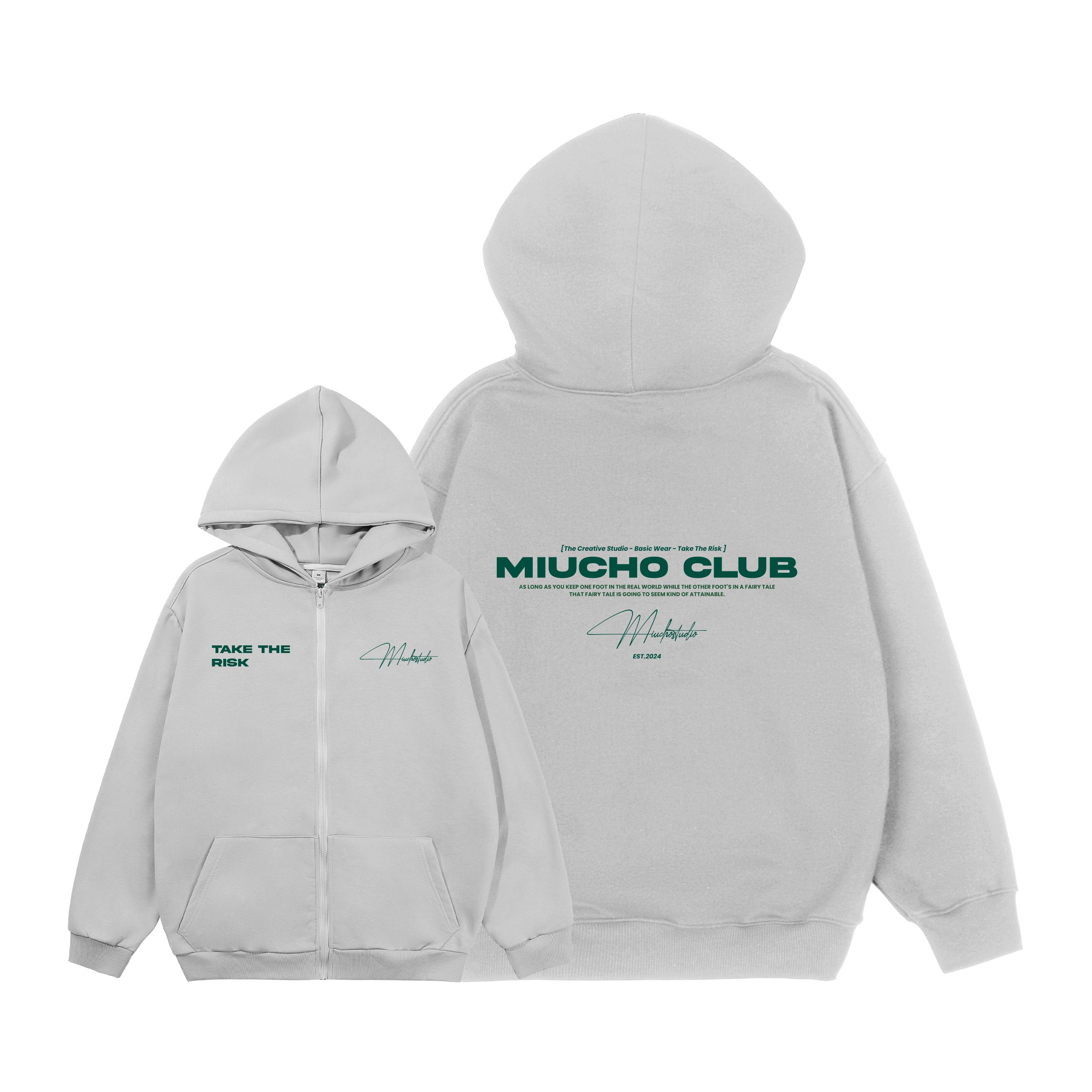 Áo hoodie zip nam local brand form rộng HZD1578 Miucho Club vải nỉ chân cua dày dặn mũ rộng in basic_thumbnail_11