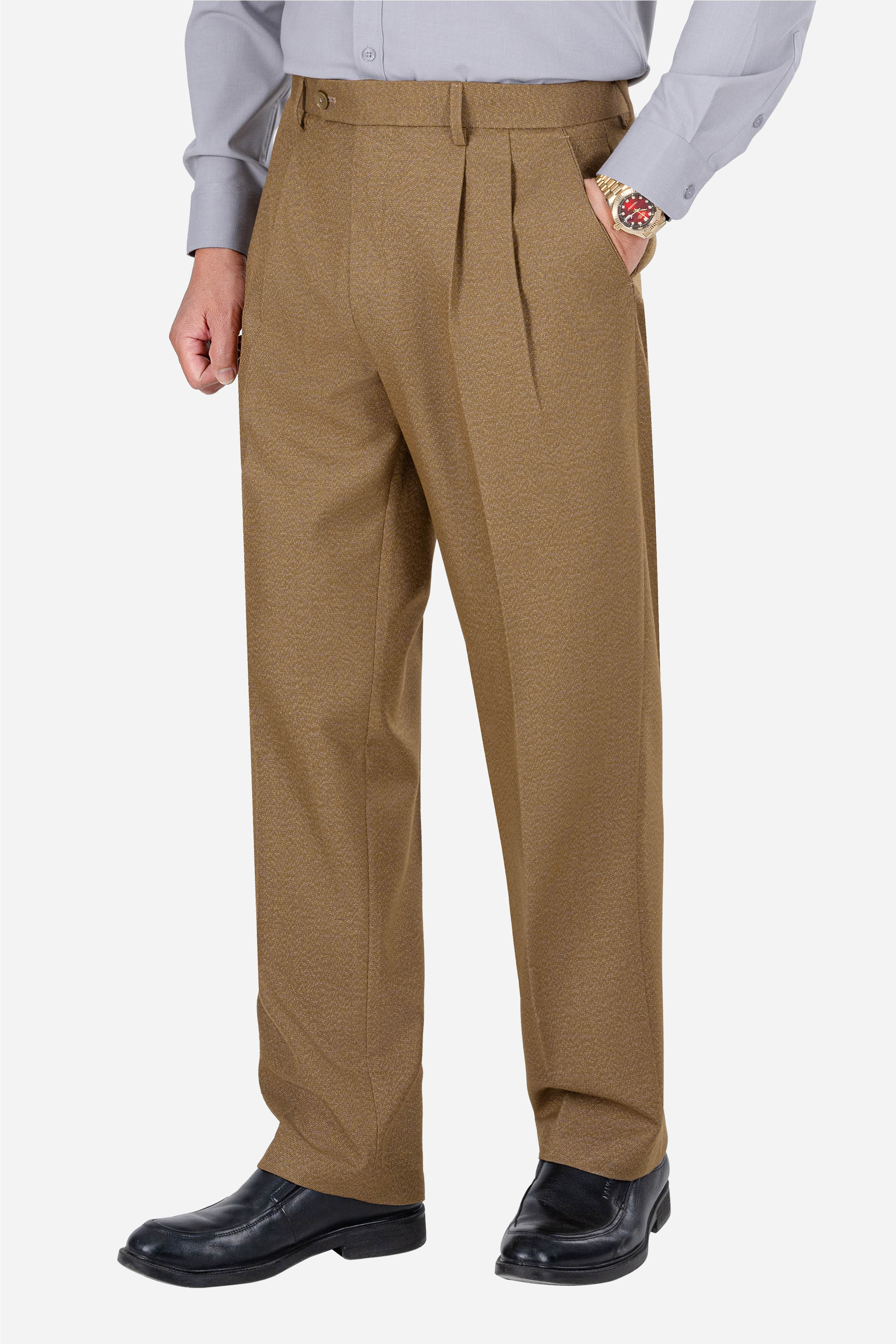 Quần Âu 2 Li Nam Trung Niên ANCHI Vải Đốm Cao Cấp Phom Suông Ống Rộng_thumbnail_2