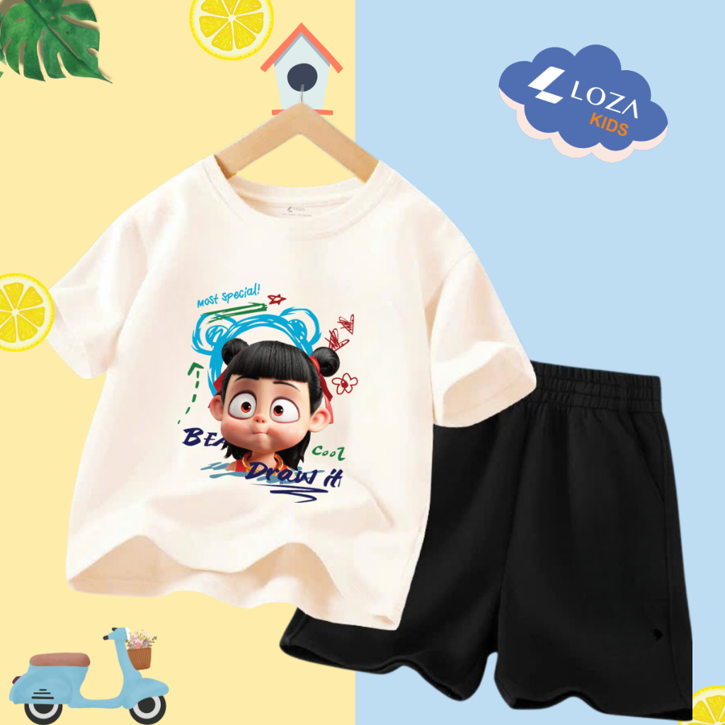 Bộ đồ bé trai in hình 'Natra Most Special'-  Loza Kids SB244