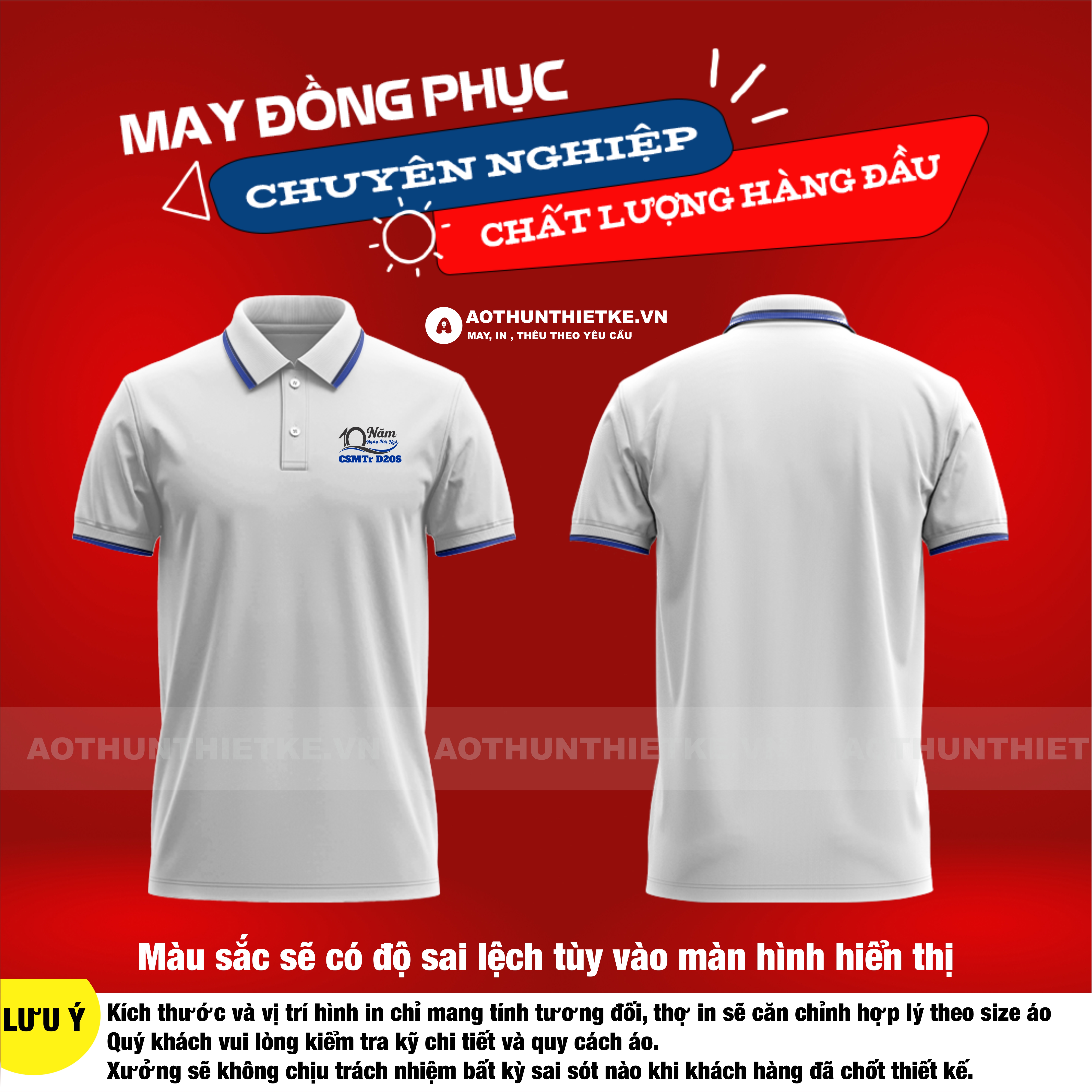 Áo Đồng Phục 10 Năm Hội Ngộ Cảnh Sát Môi Trường D20S