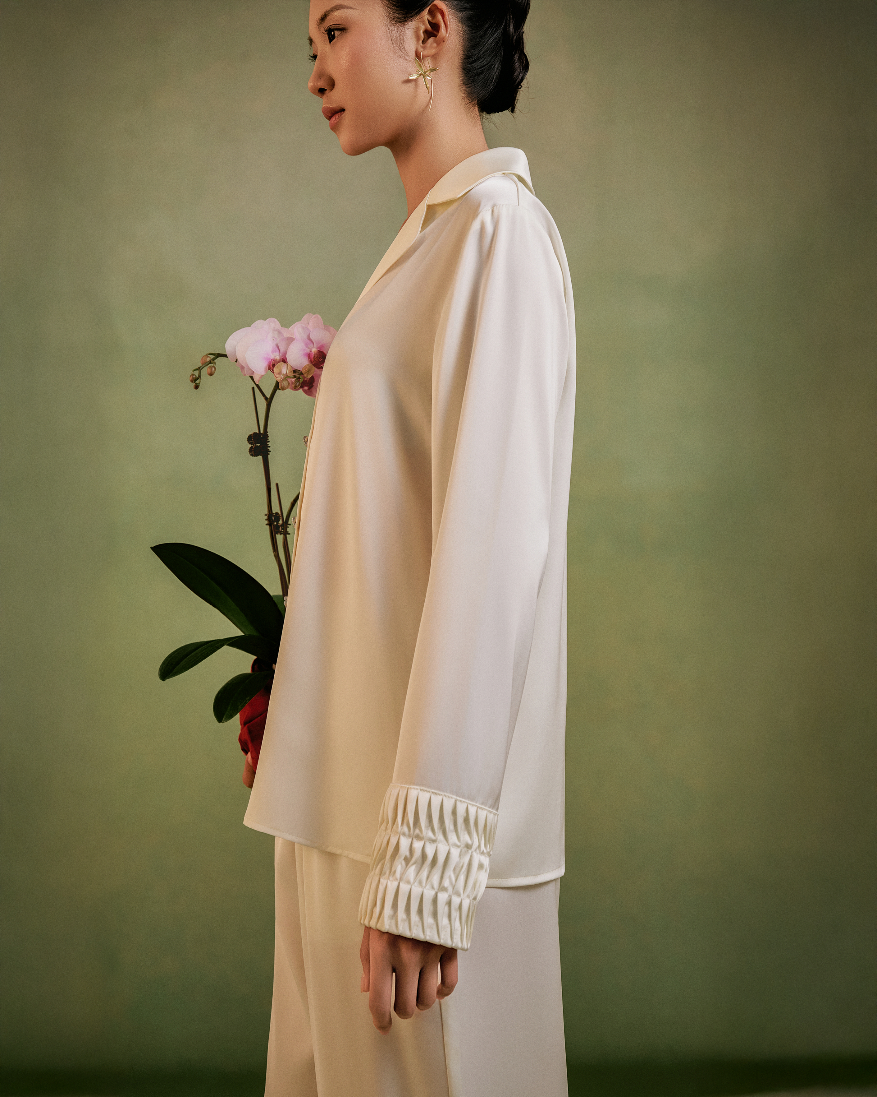 Bộ Lụa Áo Dài Tay, Quần Dài BN671_thumbnail_8