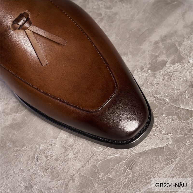 GB234 - Giày Nam Lười Da Bò Thời Trang Hàn Quốc Đế Cao Su Thoáng Khí_thumbnail_16
