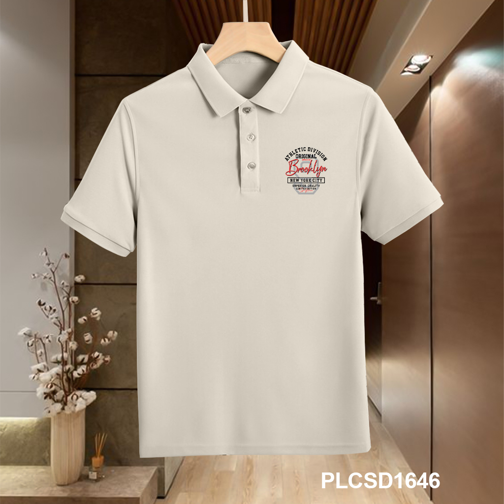 Áo polo nam form vừa vải cá sấu đứng form PLCSD1646 Miucho Iconic in typography_thumbnail_3