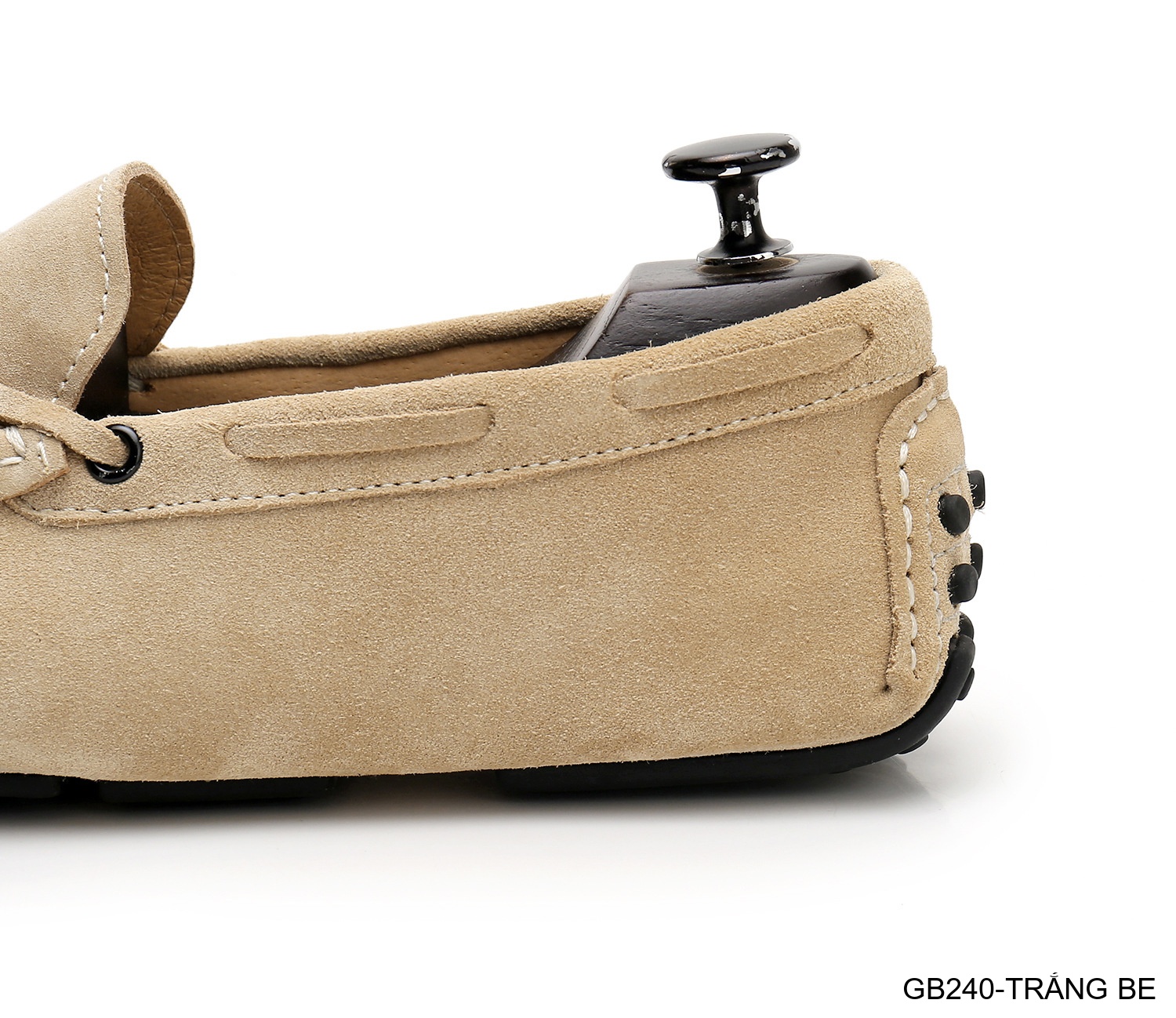 GB240 - Giày lười nam da heo kiểu Anh, đế bệt êm chân, phối nơ bướm thanh lịch_thumbnail_9