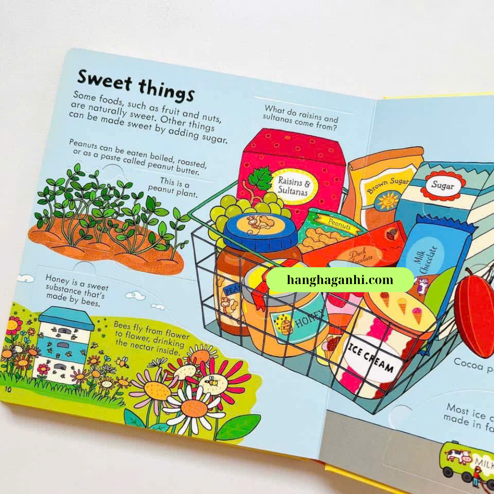 Sách lật mở Usborne Look inside Food_thumbnail_4