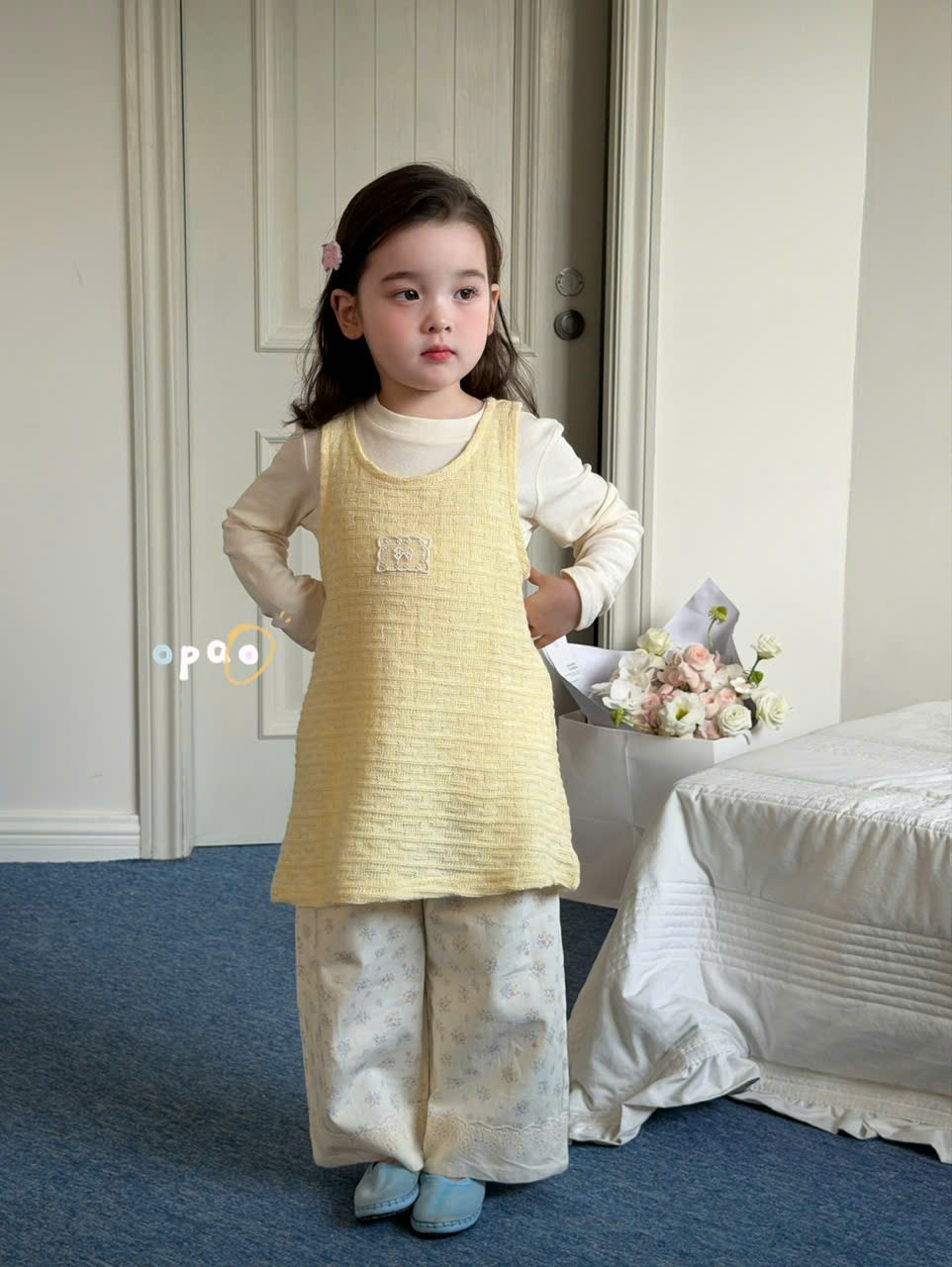 (E91) Quần thô mềm hoa nhí Opao_thumbnail_0