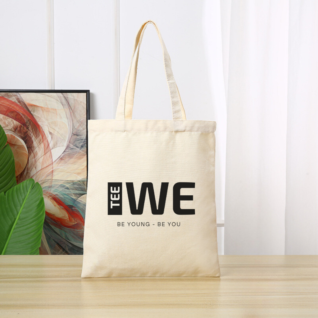 Túi vải canvas hình ông già Noel và người tuyết, có khoá kéo và ngăn phụ - 𝐖𝐞 𝐓𝐞𝐞 TOTE06_thumbnail_22