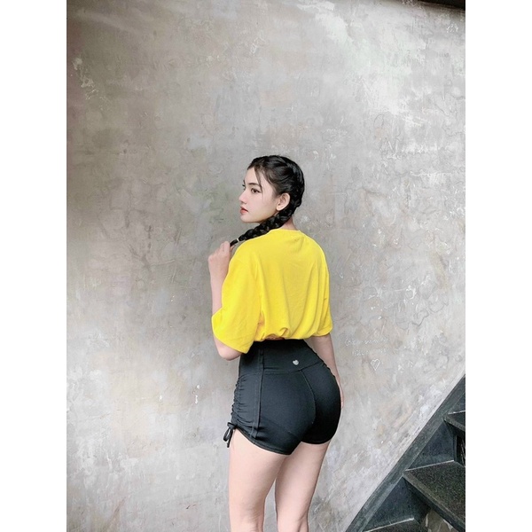 Áo Tank Thể Thao Love Dáng Croptop Dây Rút_thumbnail_3