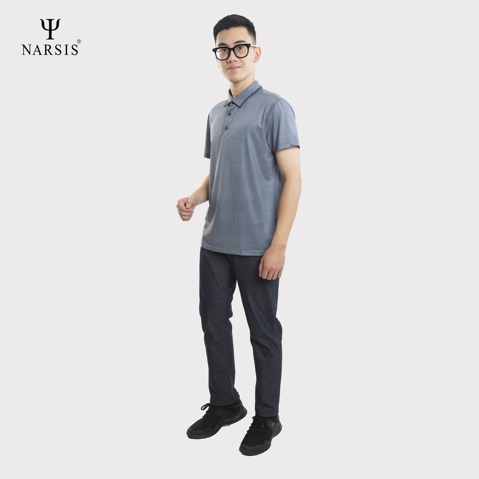 ÁO POLO CÓ CỔ NAM D0011 NARSIS VẢI COTTON SPANDEX CO GIÃN, THOÁNG MÁT, CHẤT LIỆU CHỐNG NHĂN, ĐÀN ..._thumbnail_2