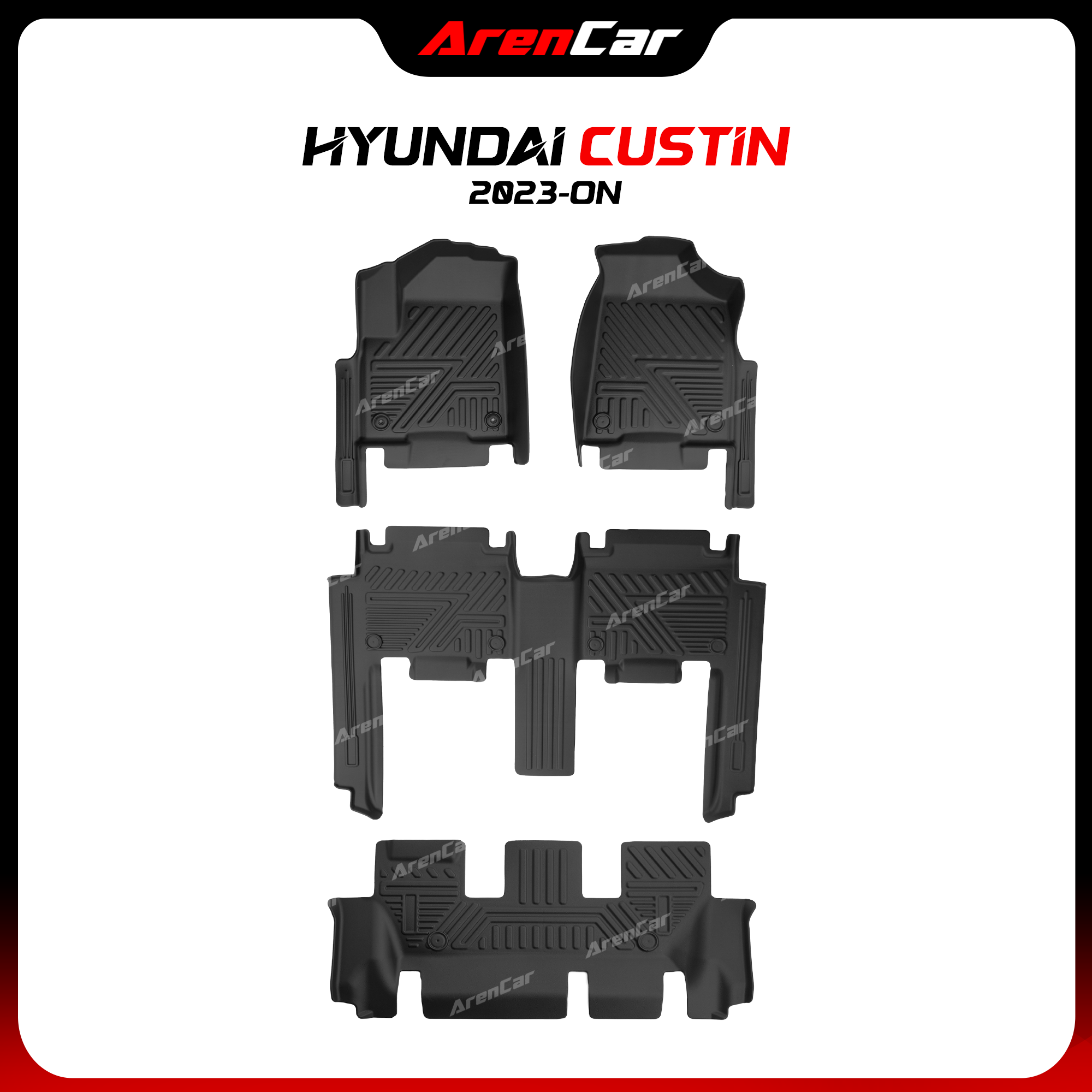 Thảm Lót Sàn Ô Tô TPE Nhựa Đúc Hyundai Custin