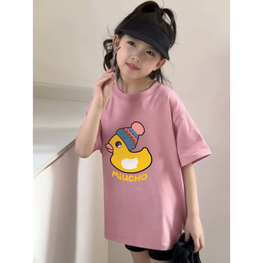 Áo thun cho bé gái form rộng AED1182 Miucho Kid tay ngắn cổ tròn style hàn quốc in artwork_thumbnail_3