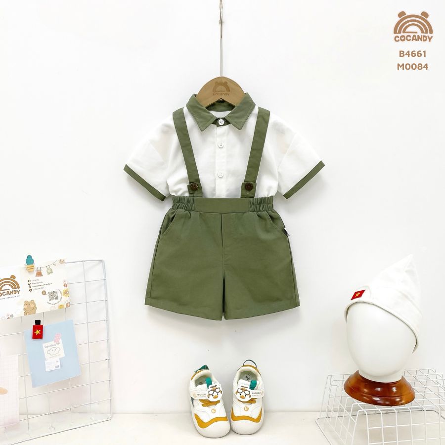 Bộ yếm XANH RÊU chú bé