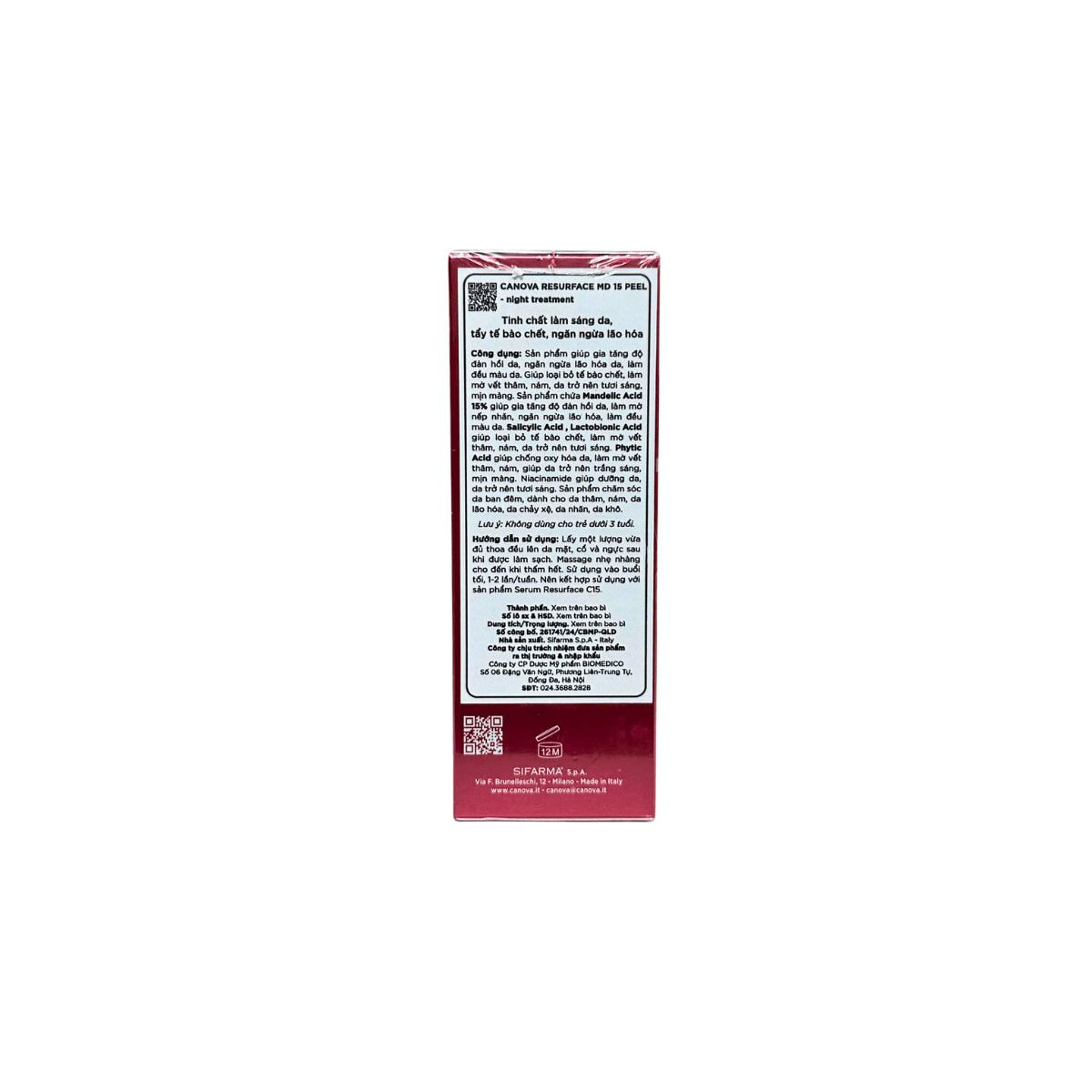 Tinh Chất Canova Resurface MD15 Peel - Làm sáng da & Tẩy tế bào chết_thumbnail_3